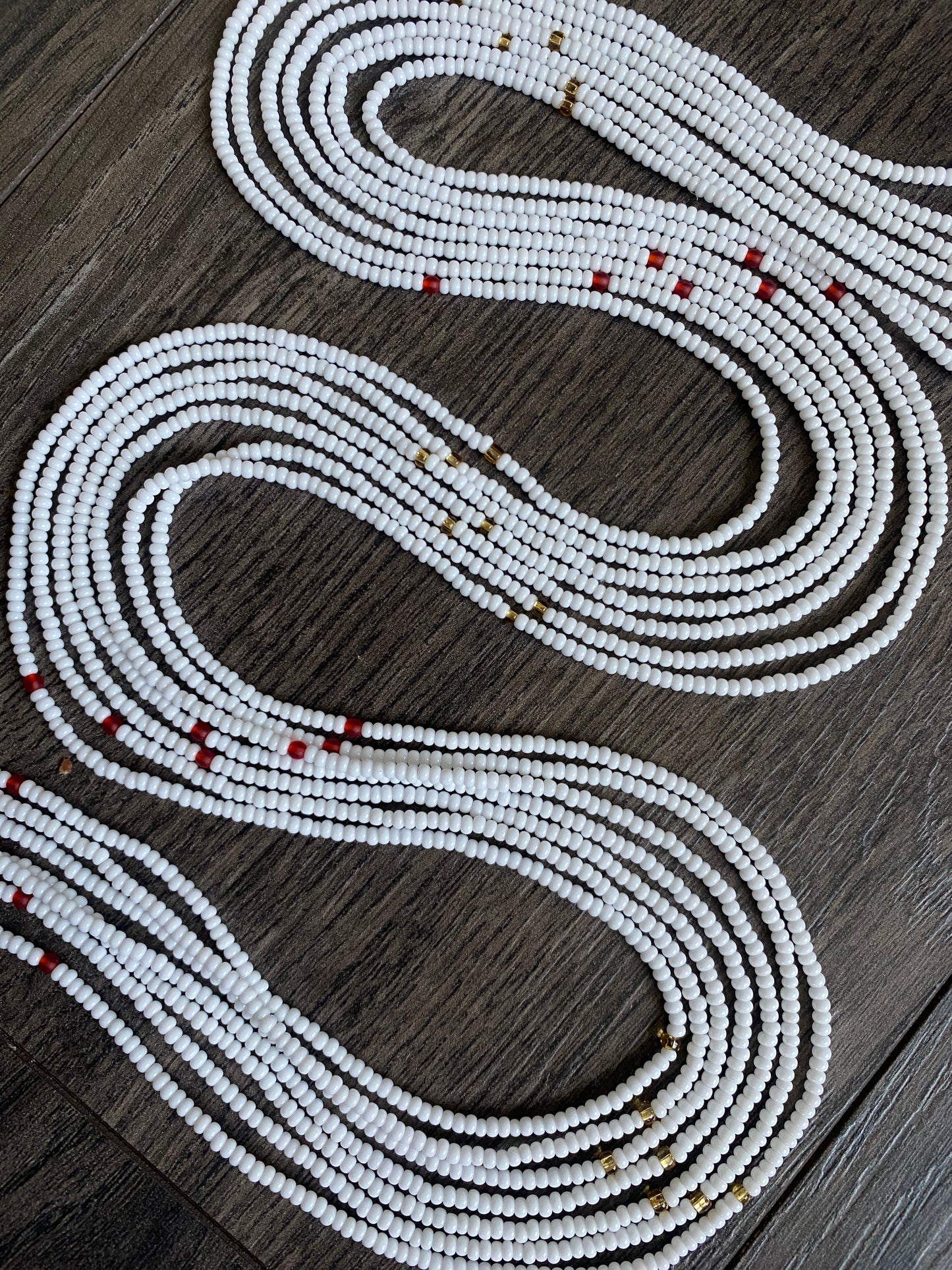 White Waist Bead