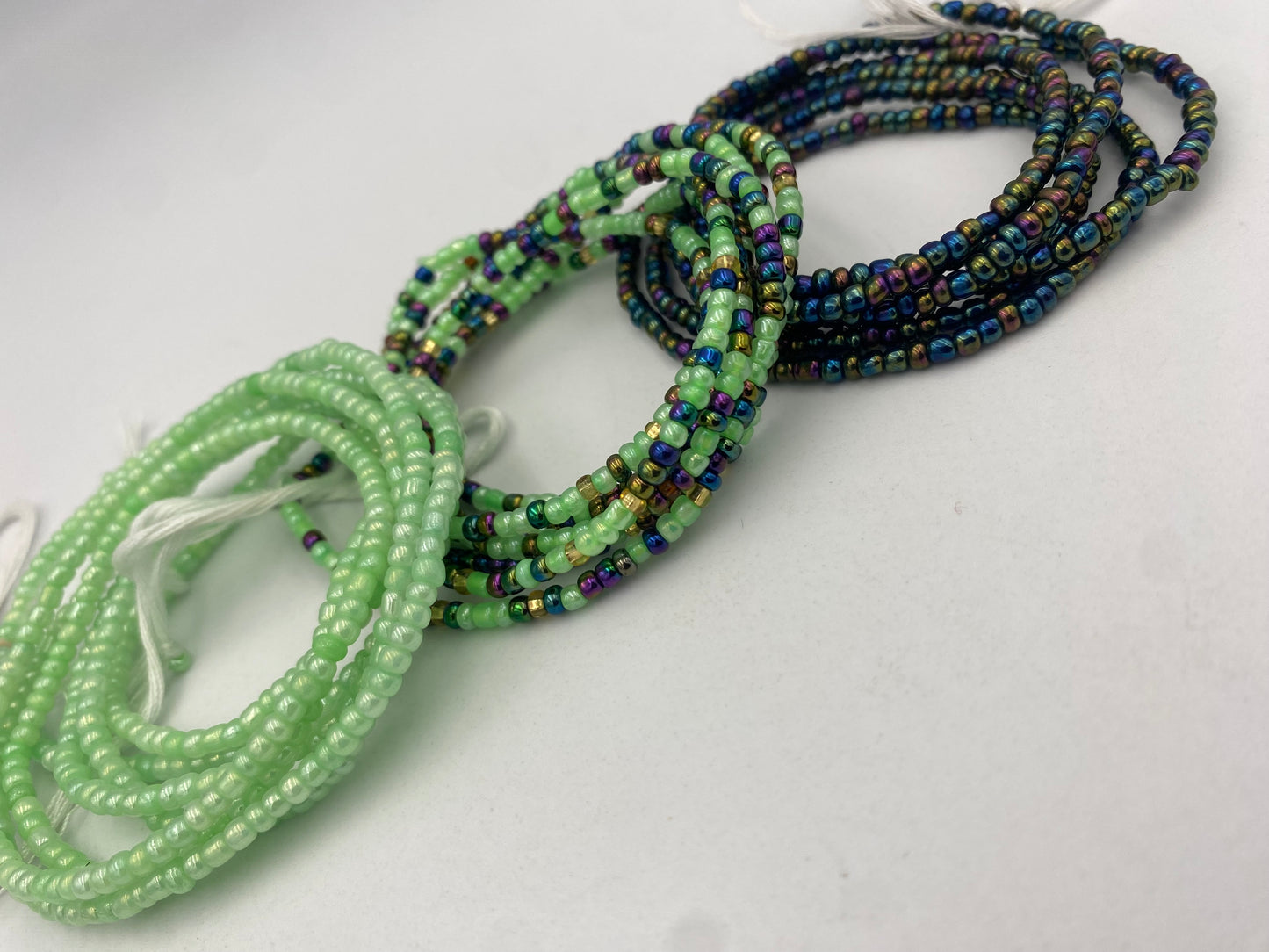 3 PC Waist Beads Set – 3 Piece Tie-On African Waist Beads for Women- Choose your set-  (45”-50”)