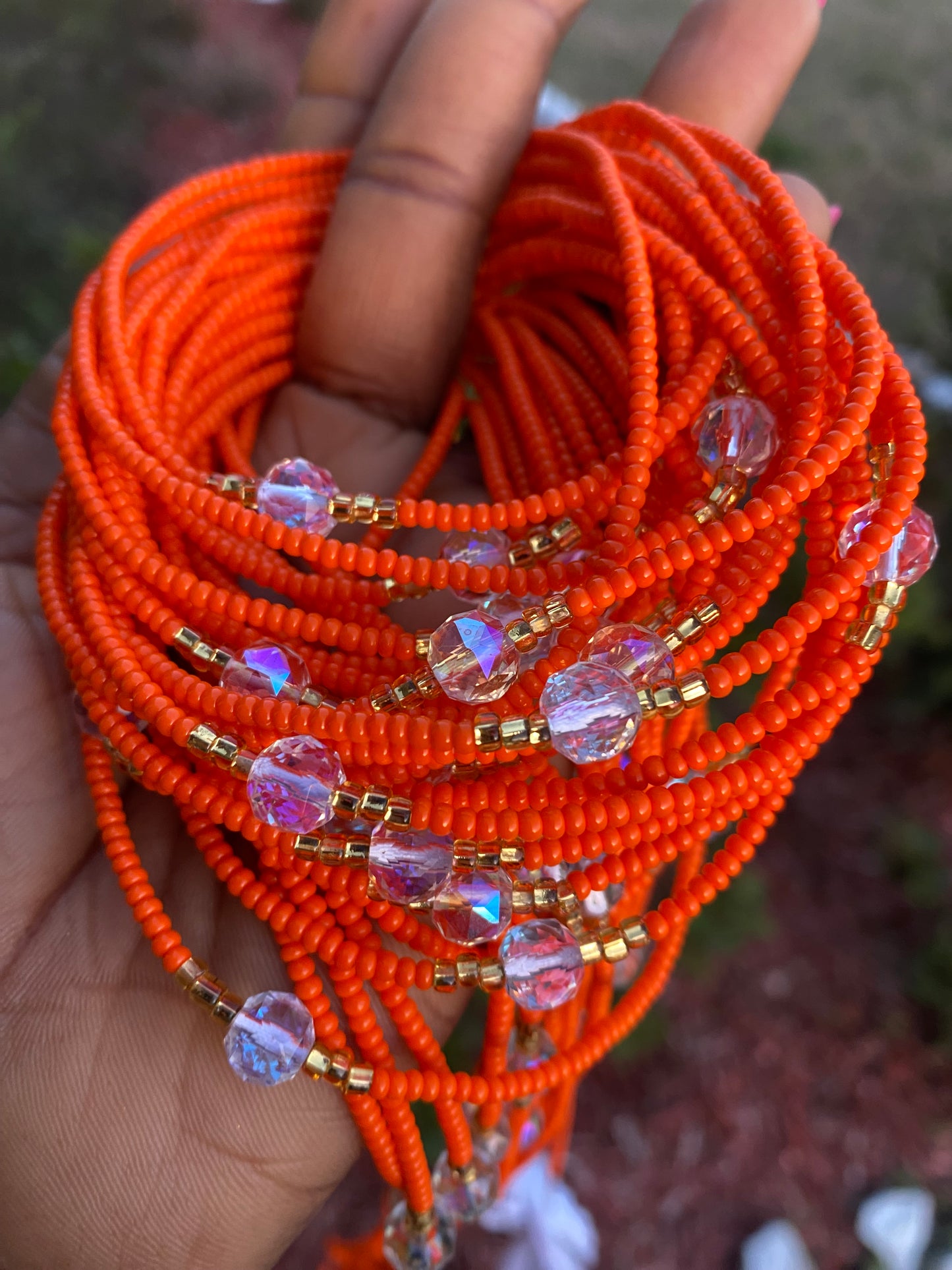 Orange Waist Bead