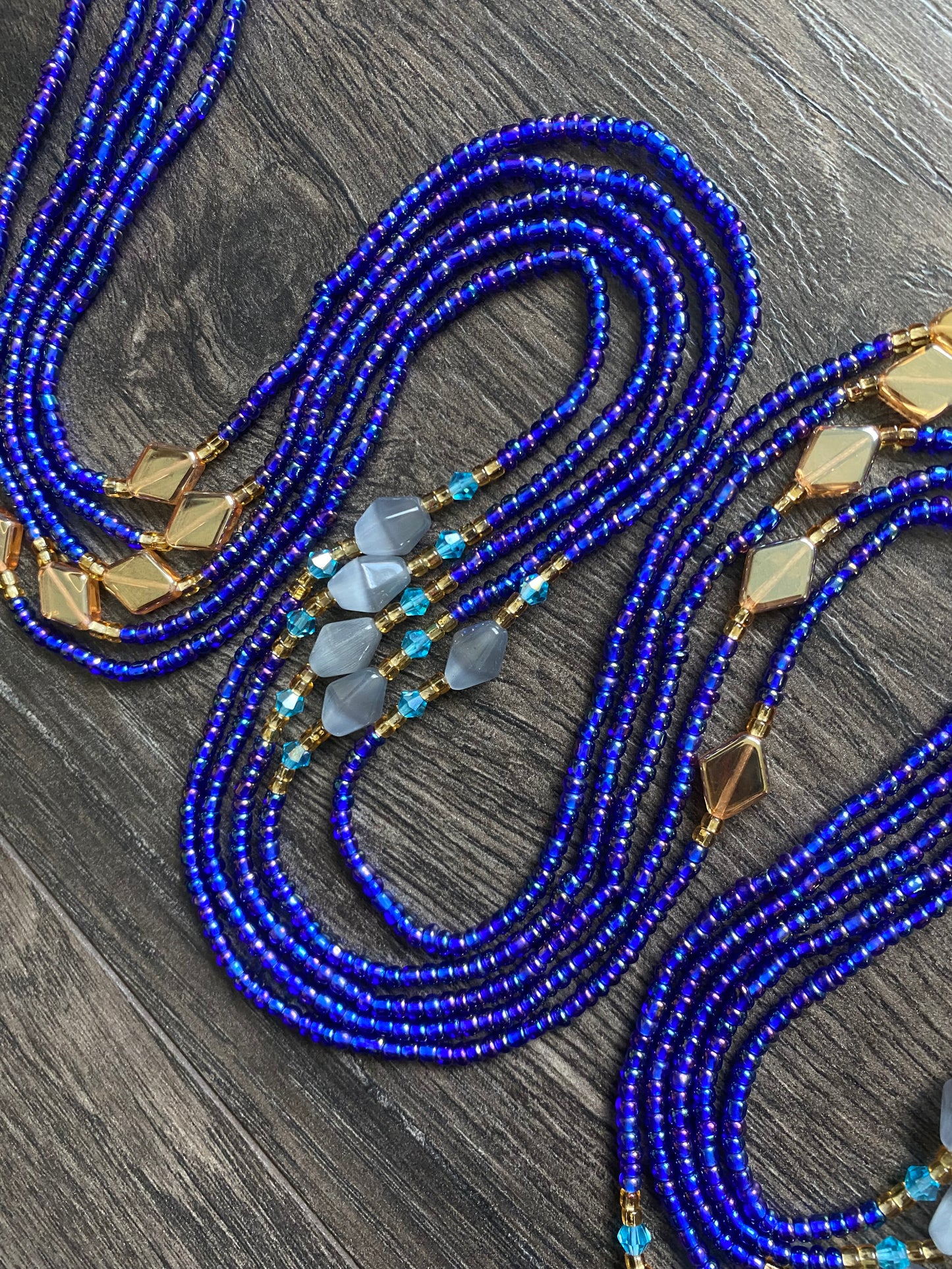 Blue  Waistbead- Luxe WaistBead