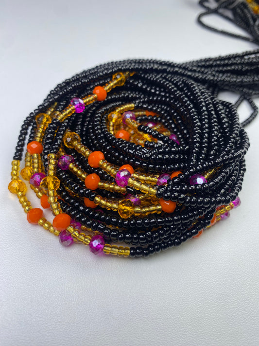 Black waist bead.