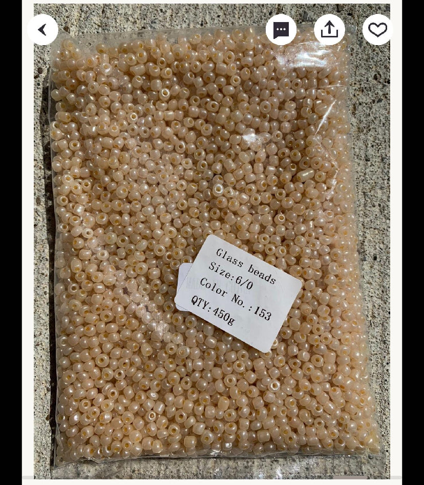 4mm- 6/0 Glass Seed Beads For Jewelry Making,  DIY Waist beads, Bracelet Necklace Earrings