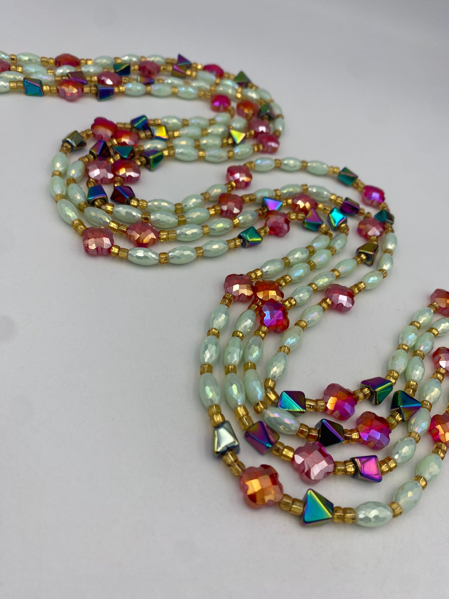 Ariel  - Luxury Crystal Waistbeads- Price per Waistbead- Tie On