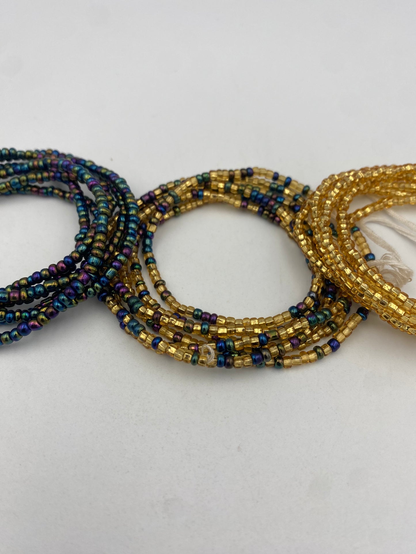 3 PC Waist Beads Set – 3 Piece Tie-On African Waist Beads for Women- Choose your set-  (45”-50”)