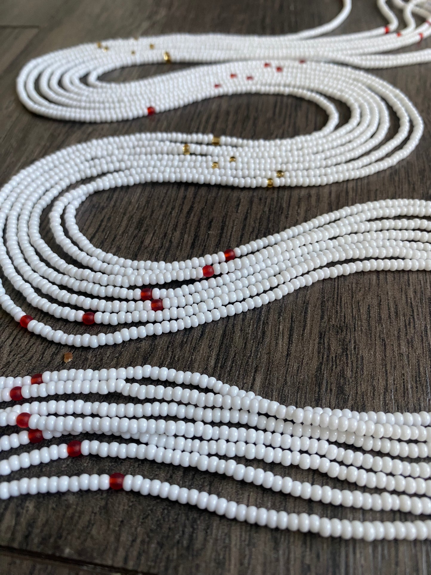 White Waist Bead