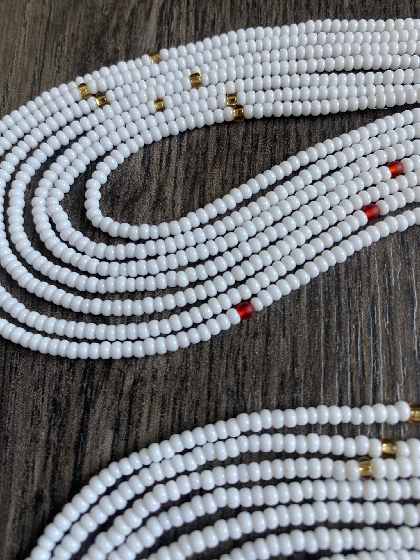 White Waist Bead