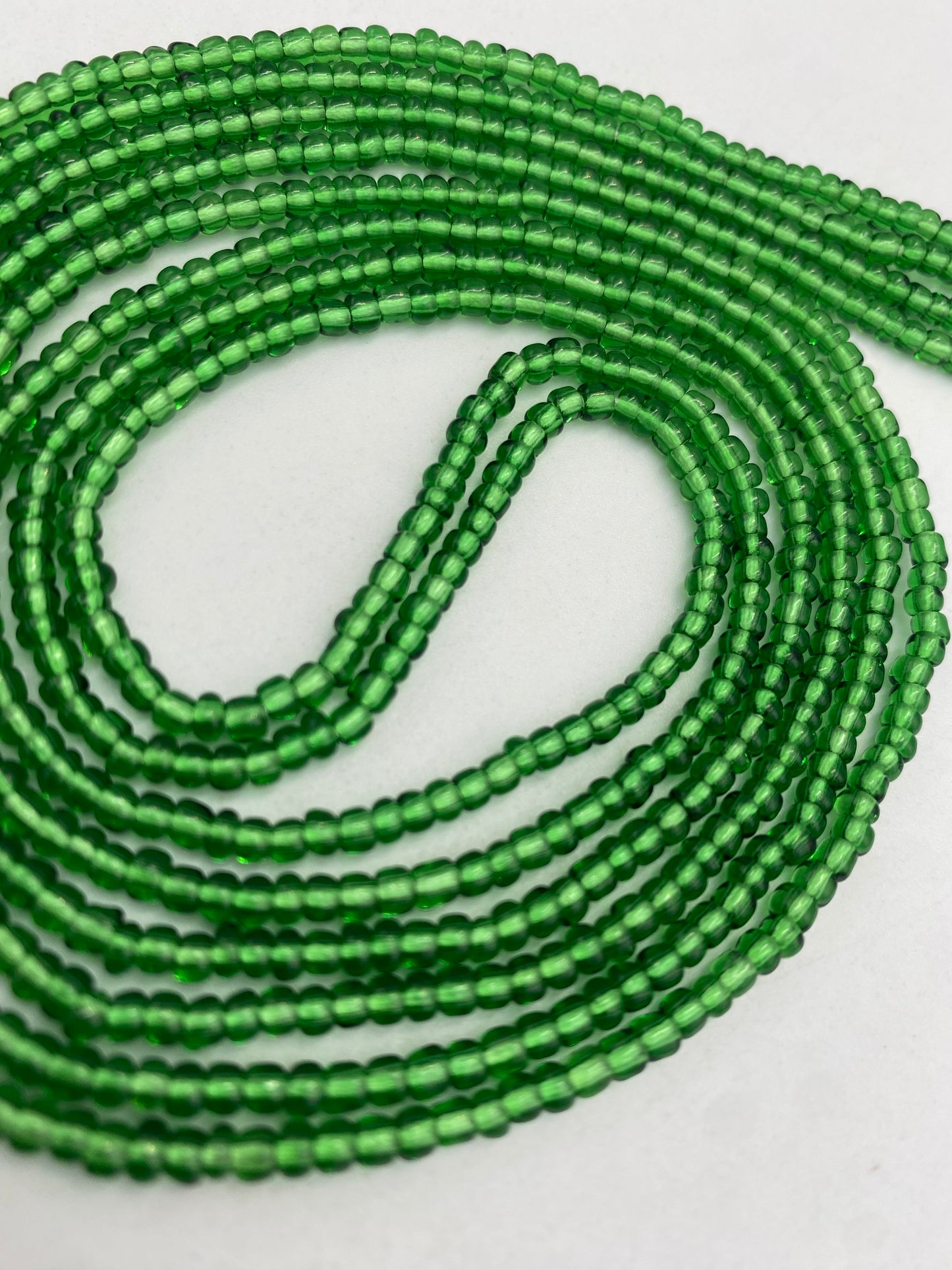 Emerald Green Waist Bead | Tie On | 45”-50”