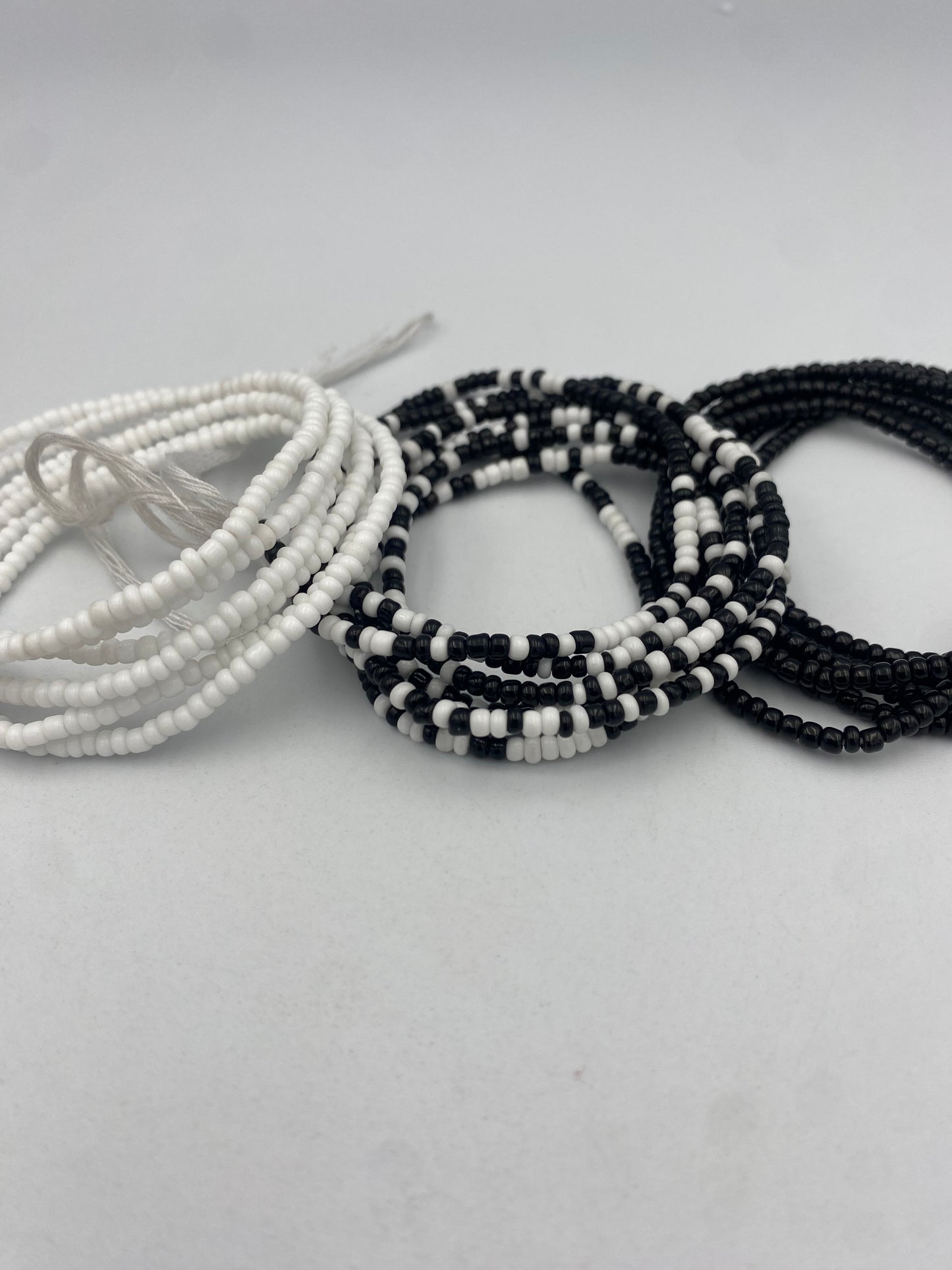 3 PC Waist Beads Set – 3 Piece Tie-On African Waist Beads for Women- Choose your set-  (45”-50”)