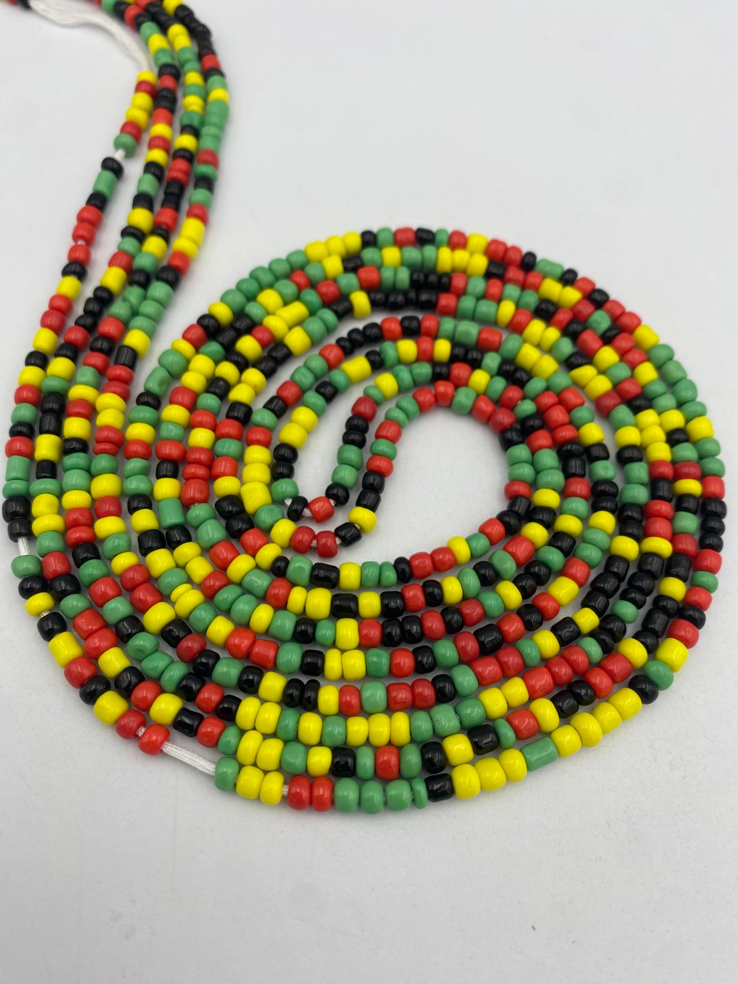 Rasta- Multicolored WaistBeads- Tie on Waist beads