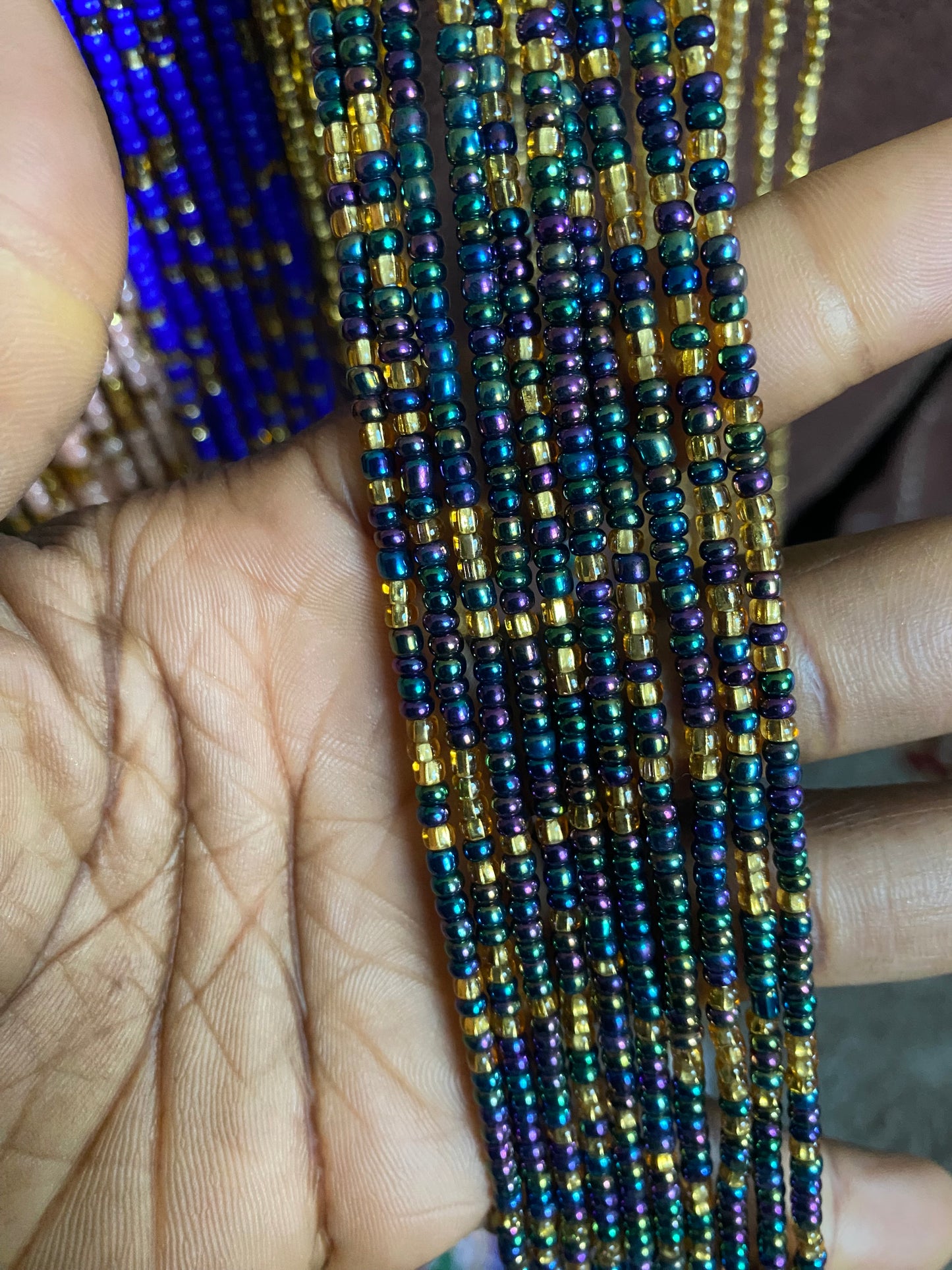 Wholesale Waist Beads – Bulk Multicolored Tie-On Strands (45”–50”)