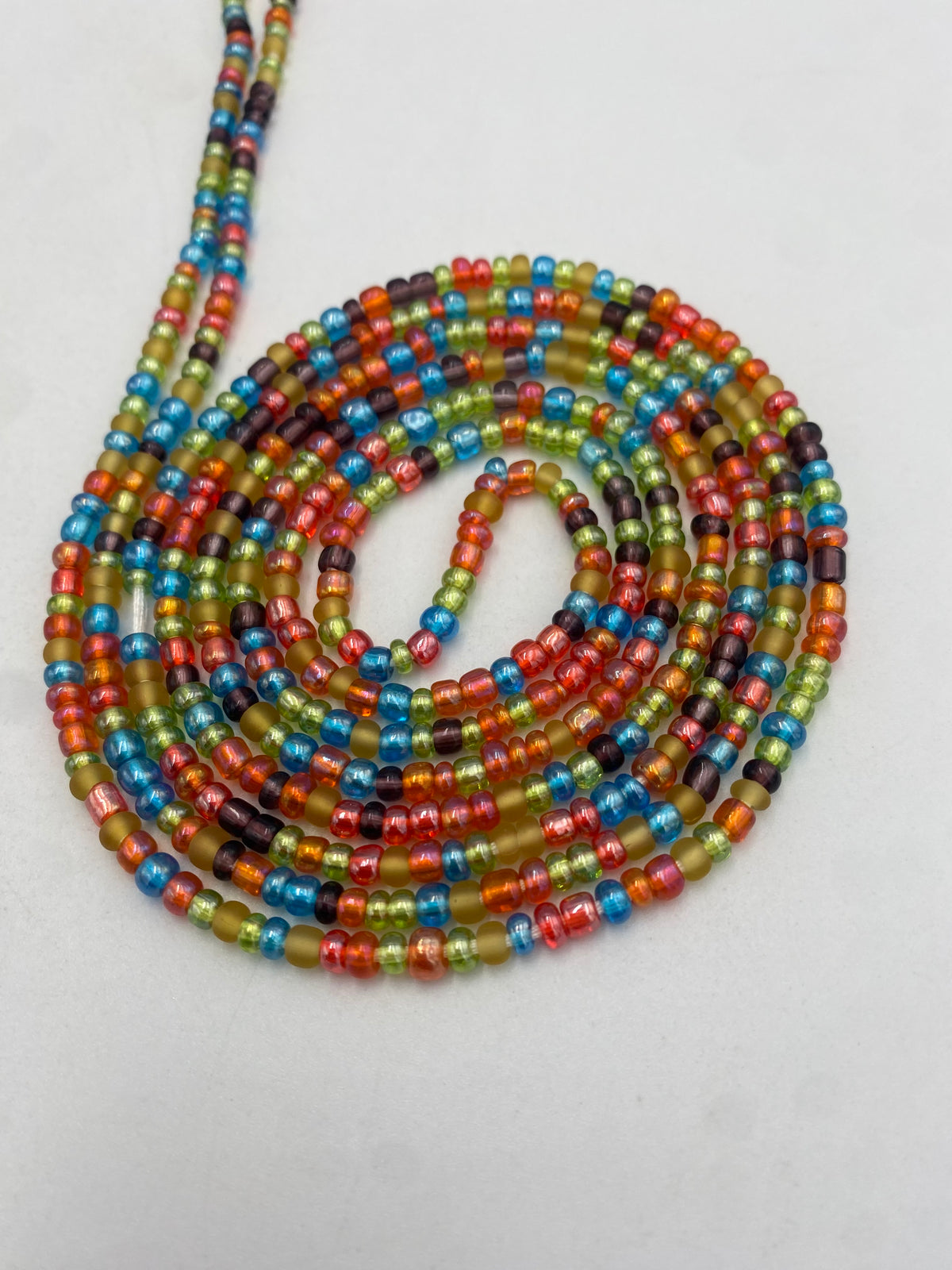 Multicolored Waist Bead- 1 Pc  Tie On, 45-50”