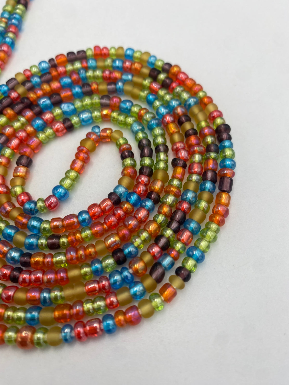 Multicolored Waist Bead- 1 Pc  Tie On, 45-50”