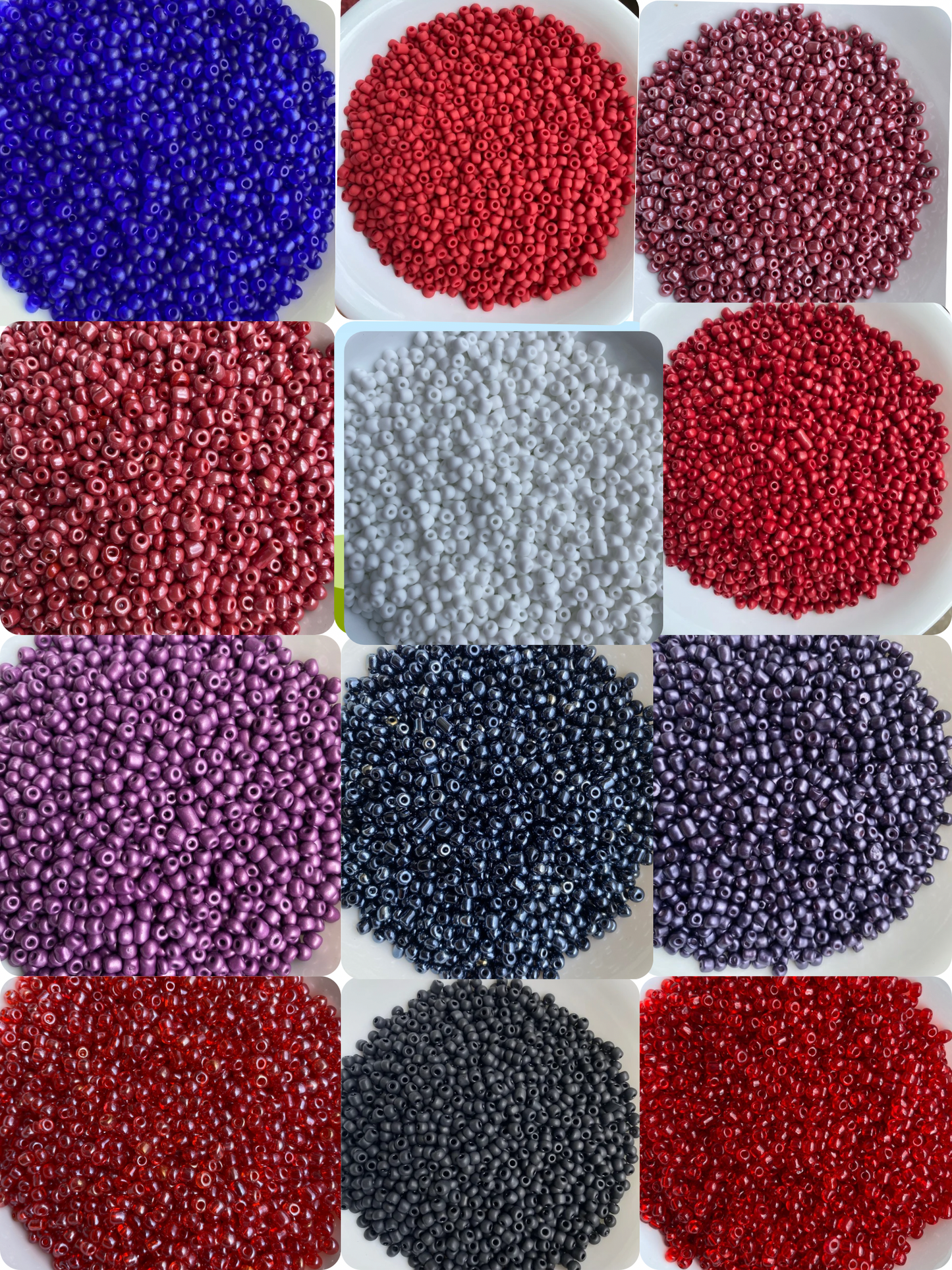 Wholesale Beads- 4mm- seed beads, Size 6/0 , Glass Seed Beads, Rocaille, Beads. Assorted - Jewelry Making- Beaded Jewelry- 35lbs, 50lbs or 100lbs