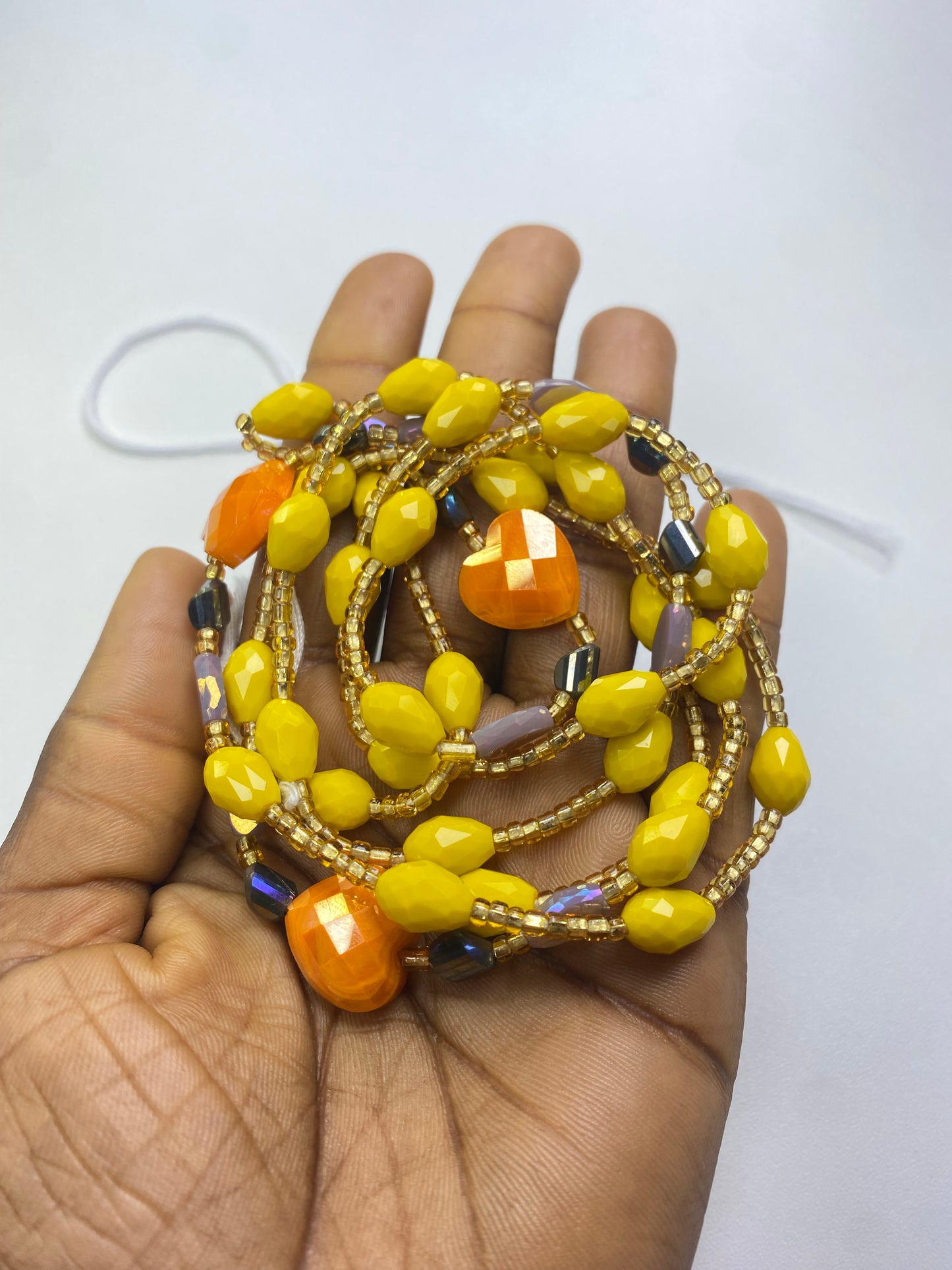 Stella ~ Yellow Luxury Crystal Waistbeads