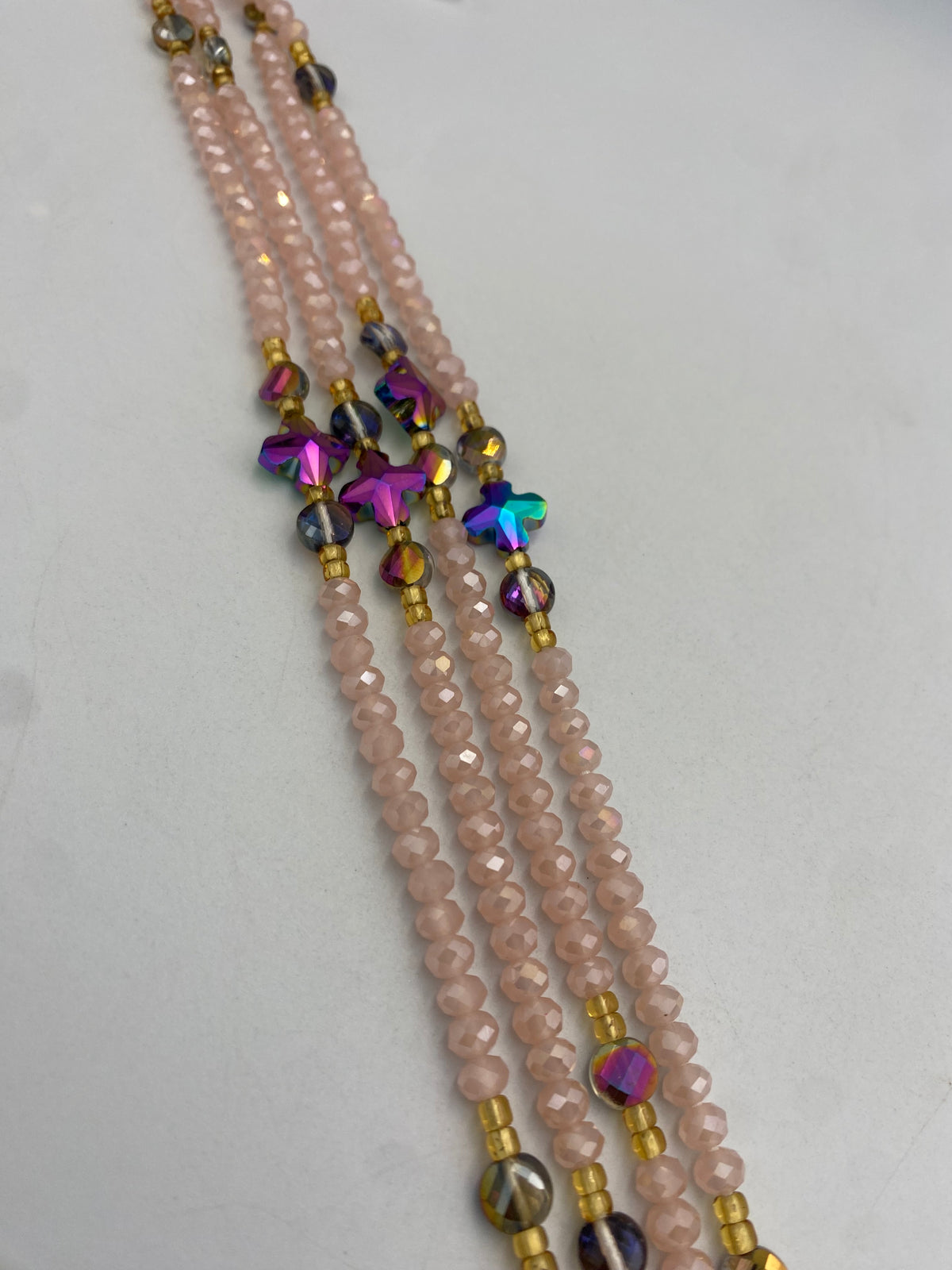 Pink Crystal Waist Bead 45”| 1 PC