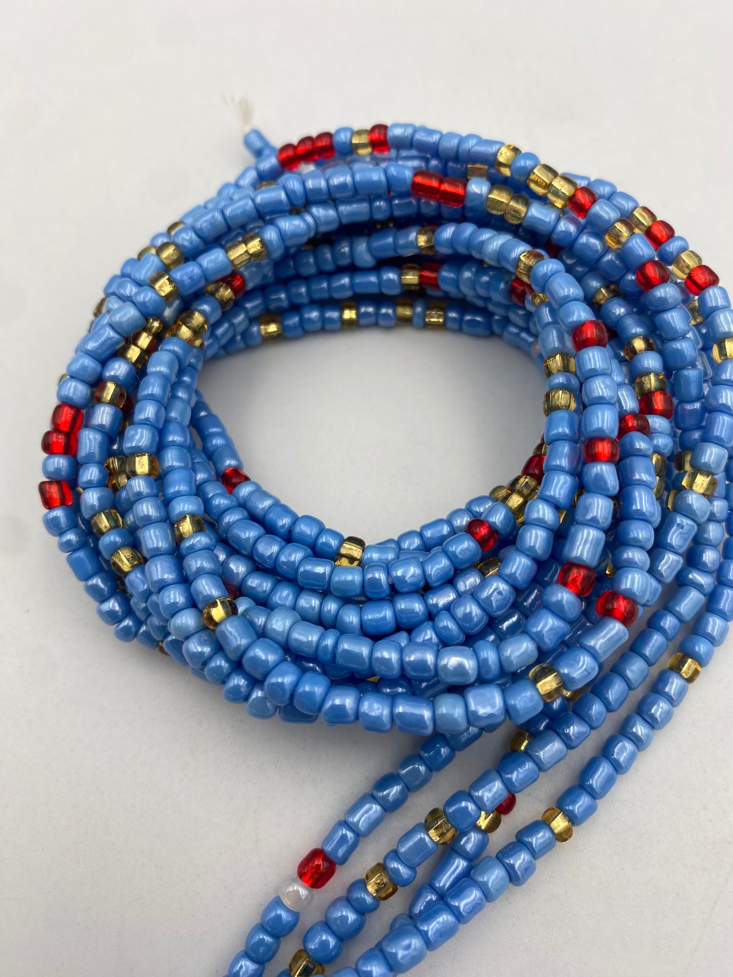 Choose your Waist Beads- Multicolored Tie On, 45-50"