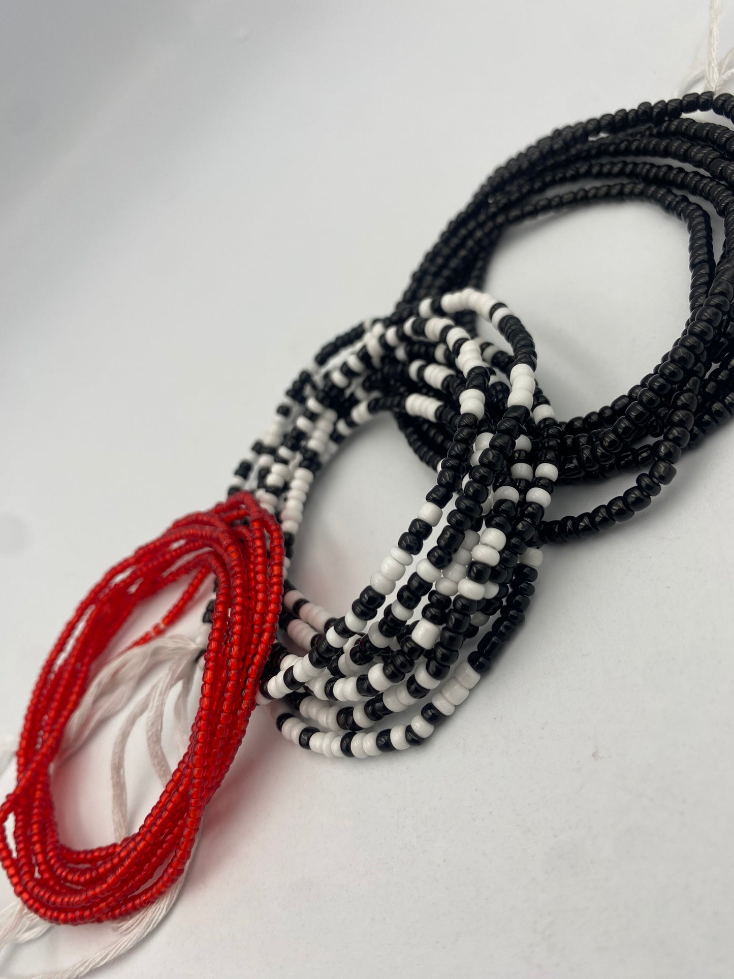 3 PC Waist Beads Set – 3 Piece Tie-On African Waist Beads for Women- Choose your set-  (45”-50”)