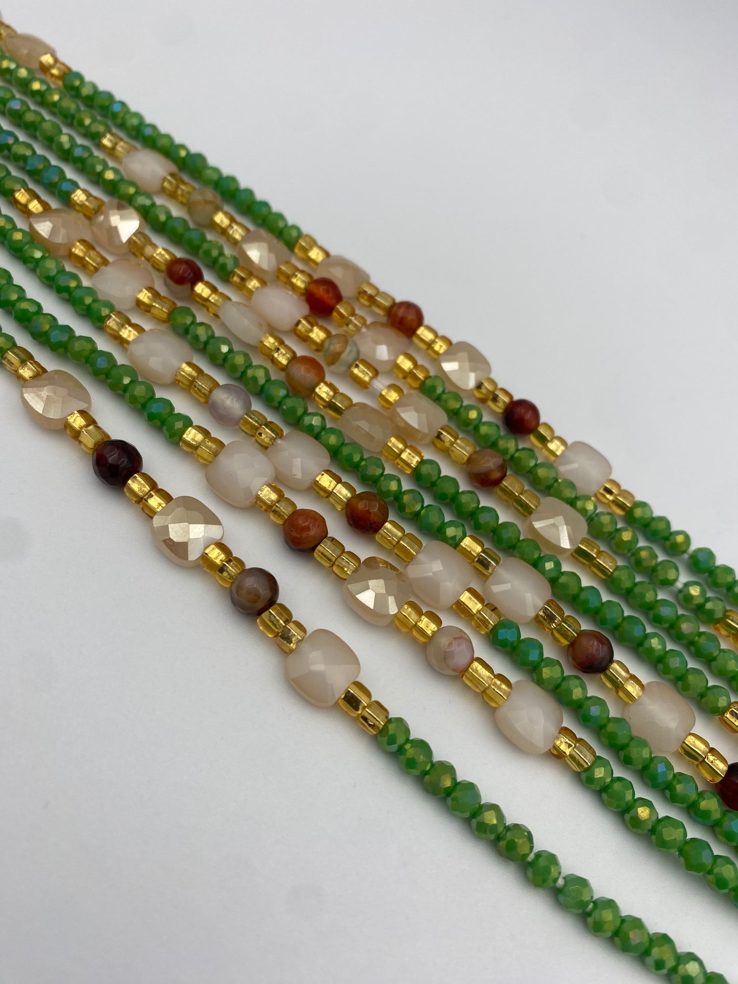 Emerald Grace ~ Luxury Crystal Waistbeads- African WaistBead