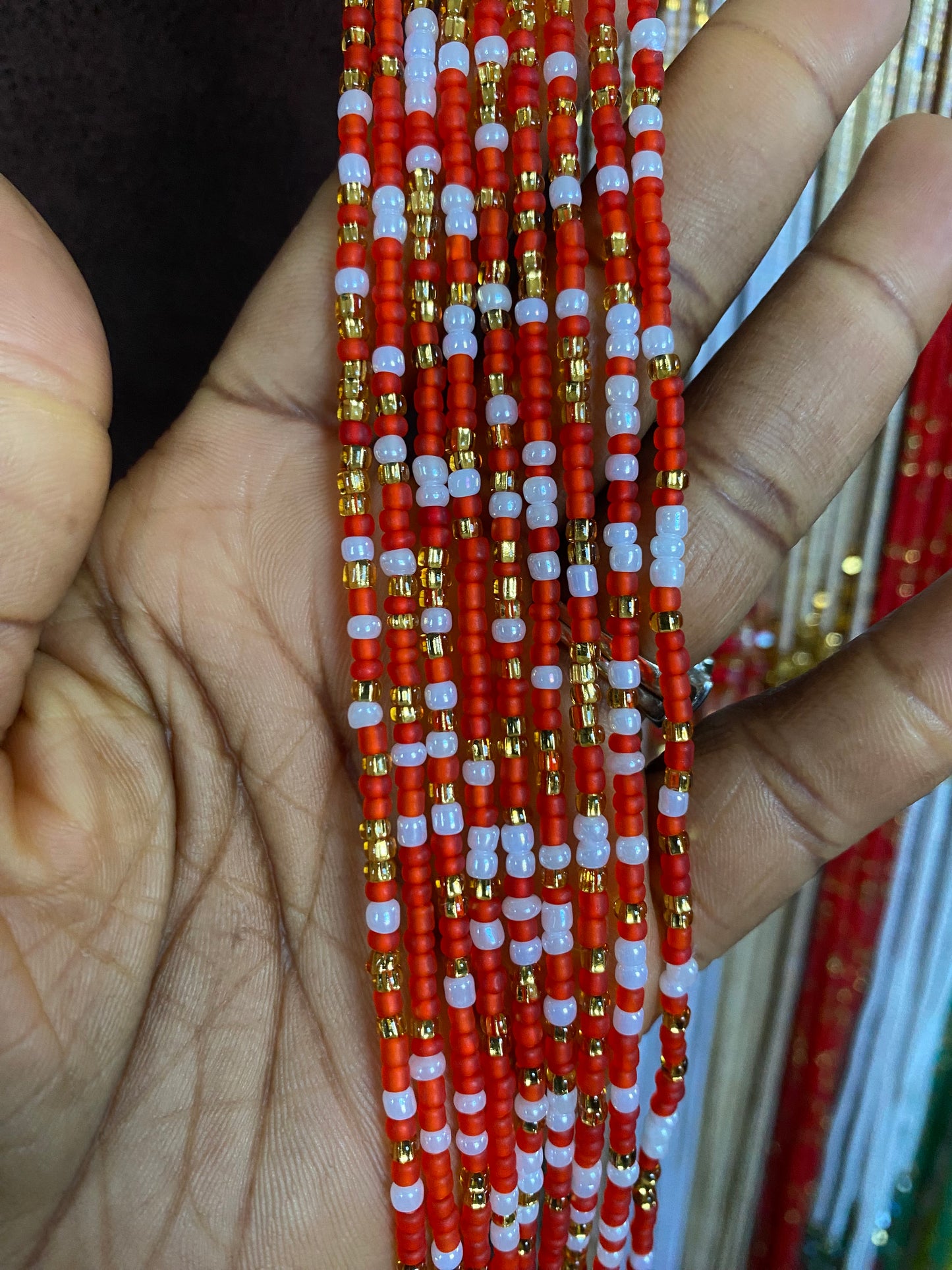 Wholesale Waist Beads – Bulk Multicolored Tie-On Strands (45”–50”)