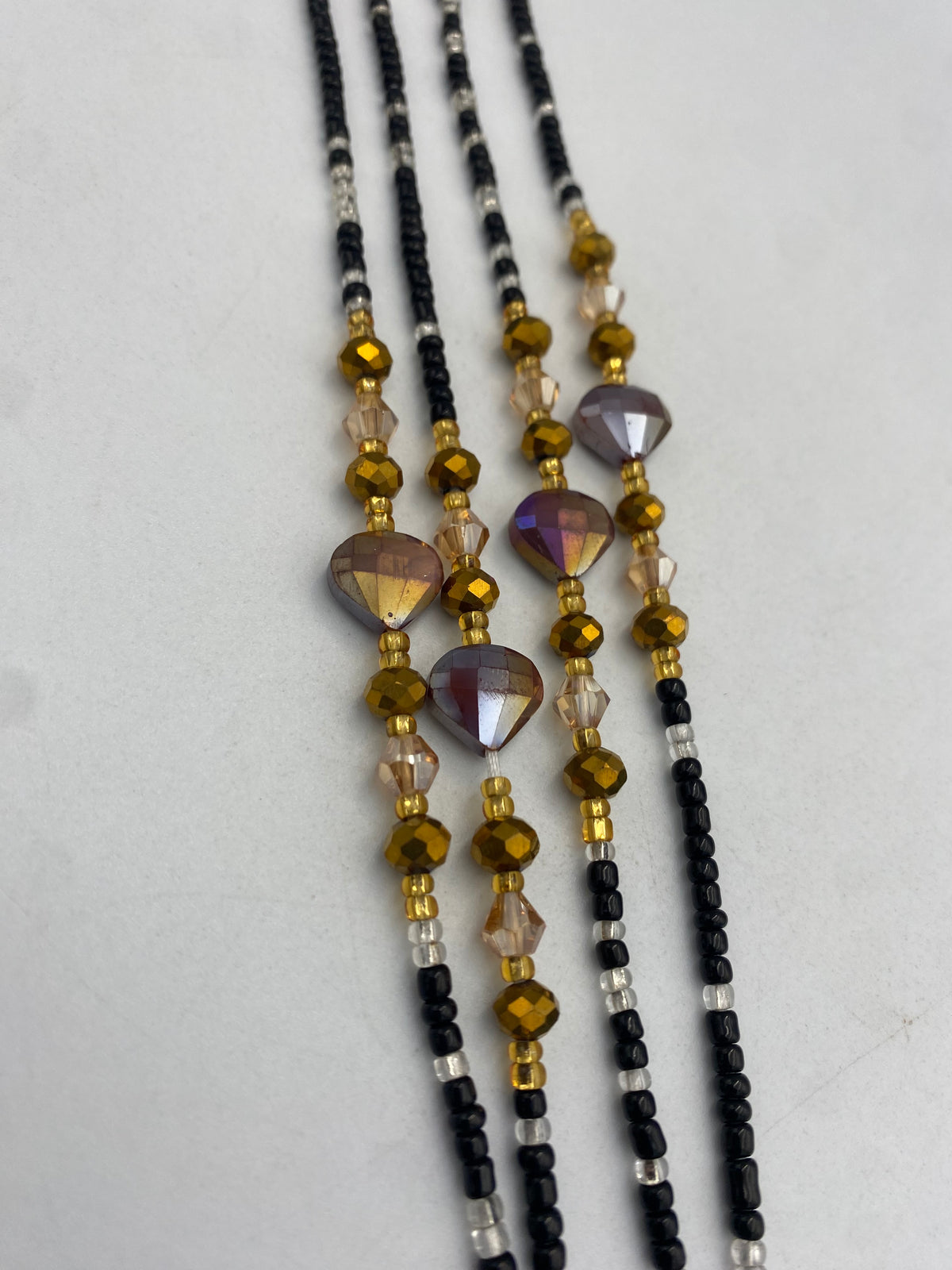 Black & Silver Waist Bead | 1 PC
