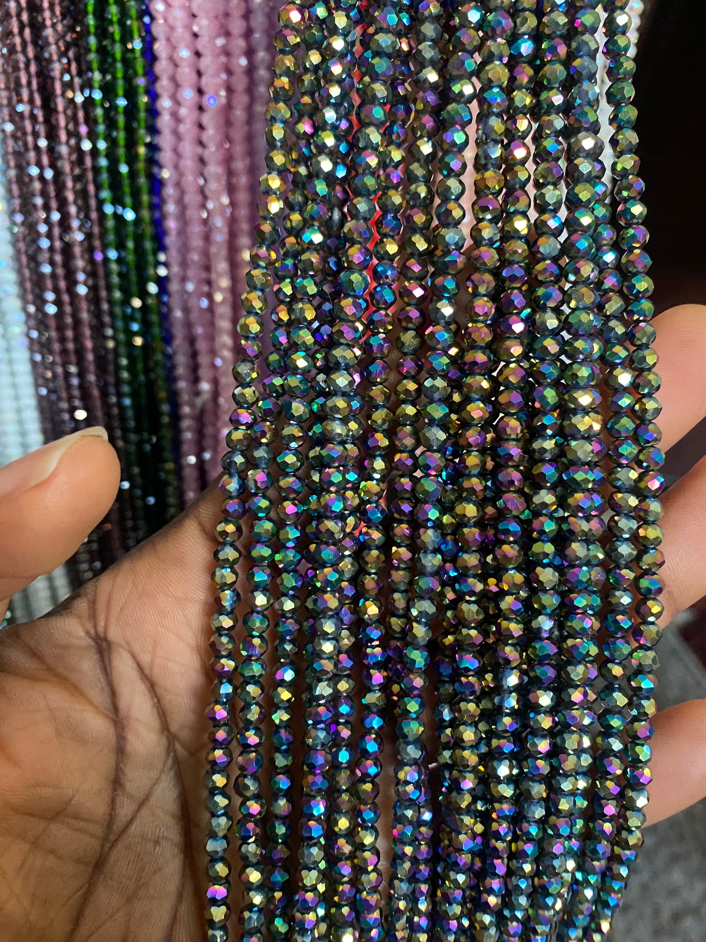 Crystal WaistBeads -TikTok Waist Beads – Variety of Styles – African Waist Jewelry – Tie-On (45”) – Add to Cart, Buy Now – Price Per 1 Waist Bead