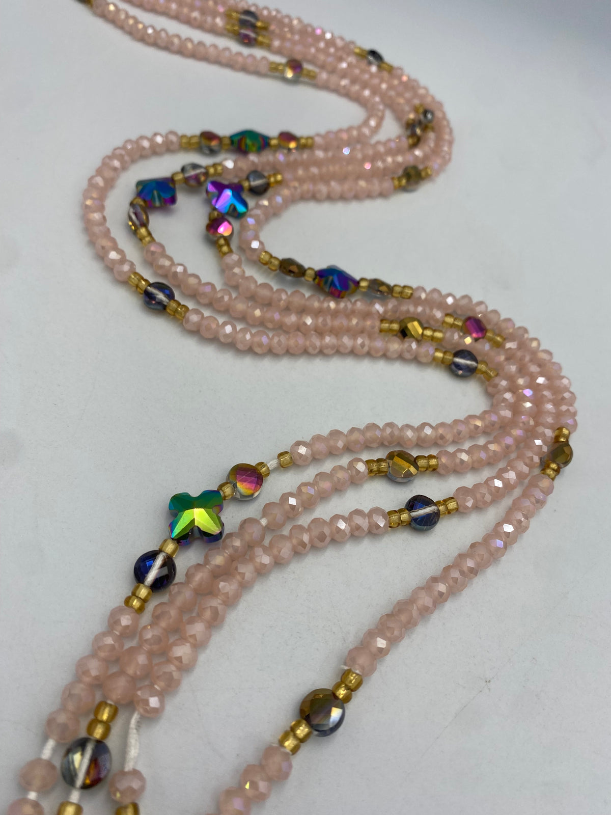 Pink Crystal Waist Bead 45”| 1 PC
