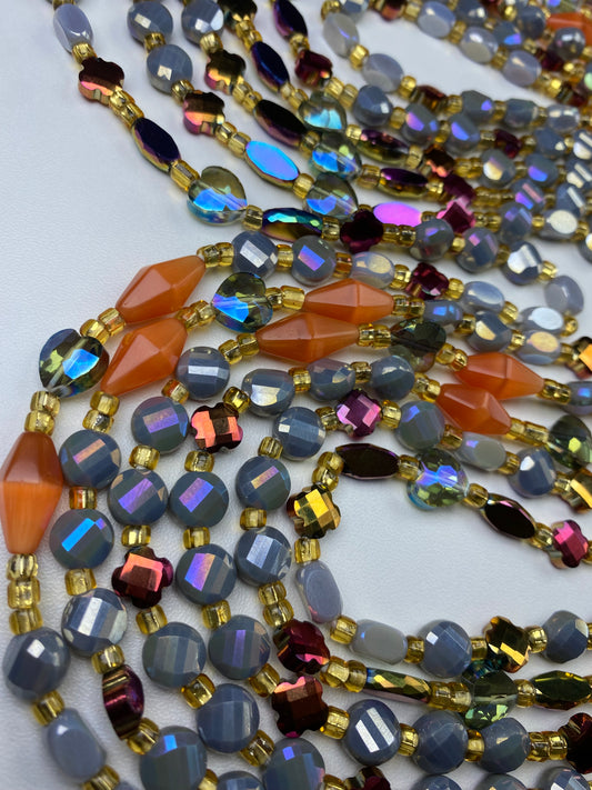 Charice-  Waist Bead-Luxury Crystal Waistbeads 45”