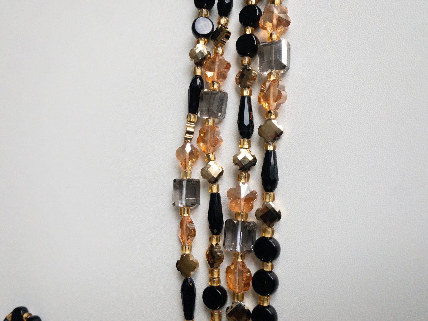 Black Rosa ~ Luxury Crystal Waist Beads