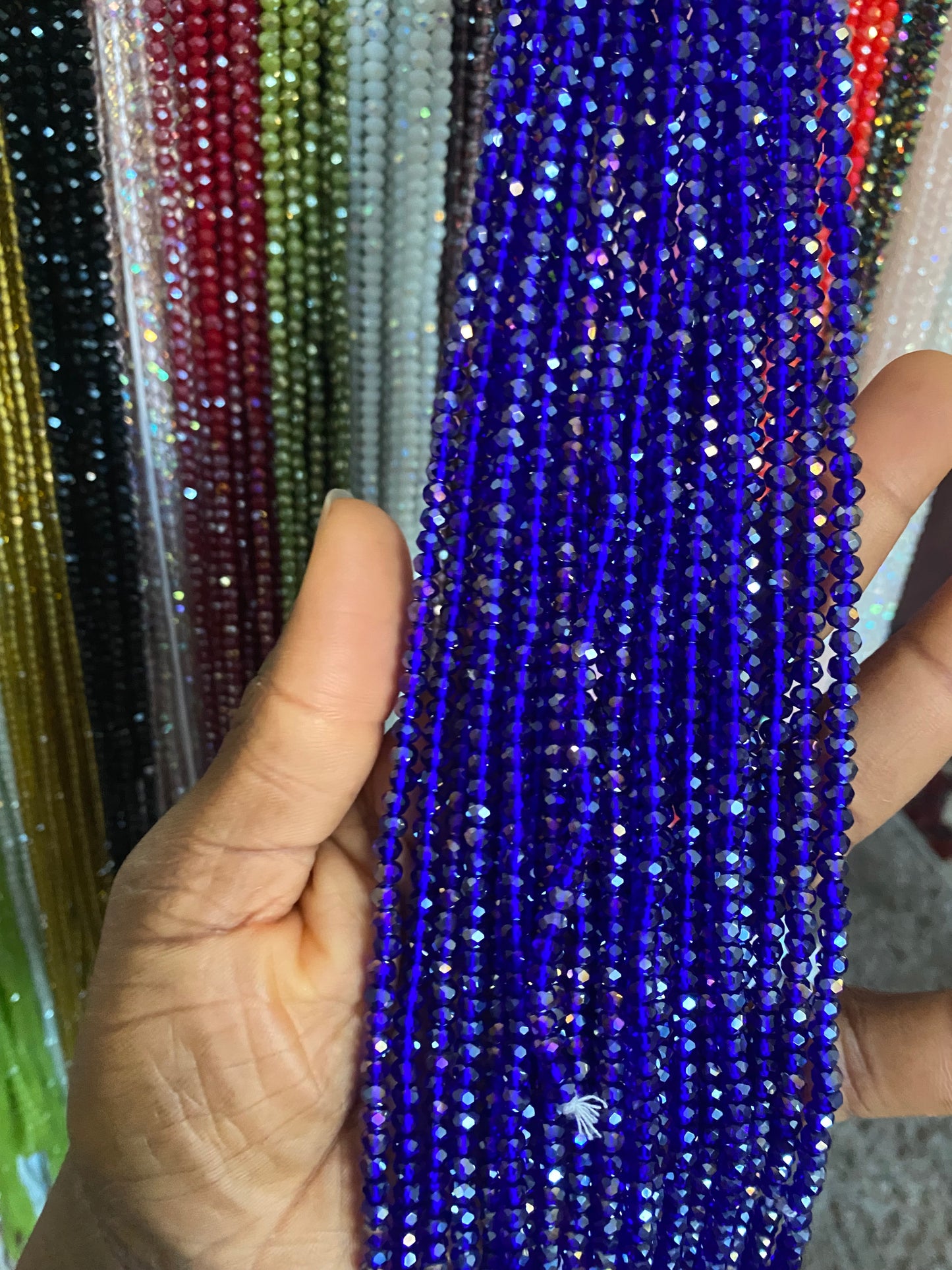 Crystal WaistBeads -TikTok Waist Beads – Variety of Styles – African Waist Jewelry – Tie-On (45”) – Add to Cart, Buy Now – Price Per 1 Waist Bead
