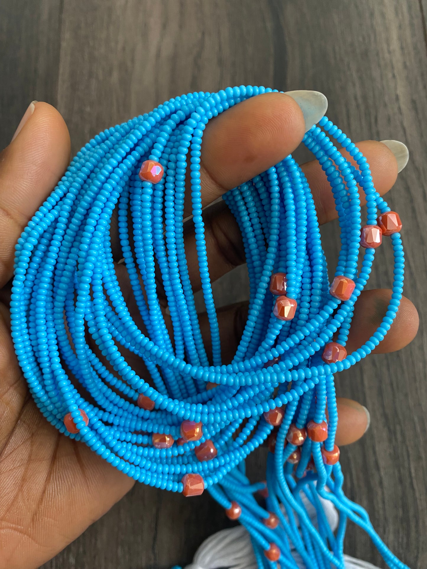 Blue Waist Bead