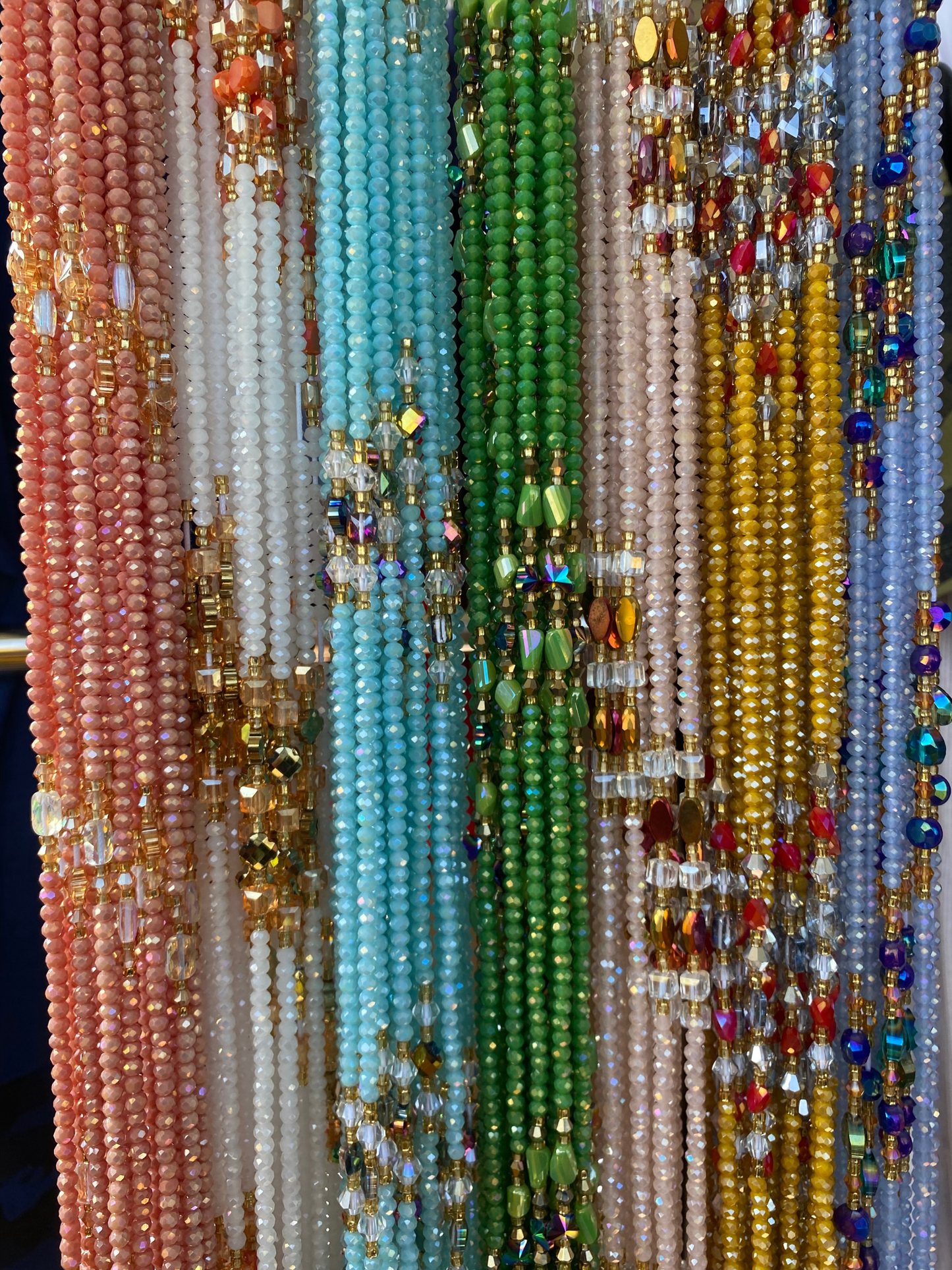 Mini Crystal WaistBeads- Assorted Luxury- Fall Collection- WaistBeads- 45”