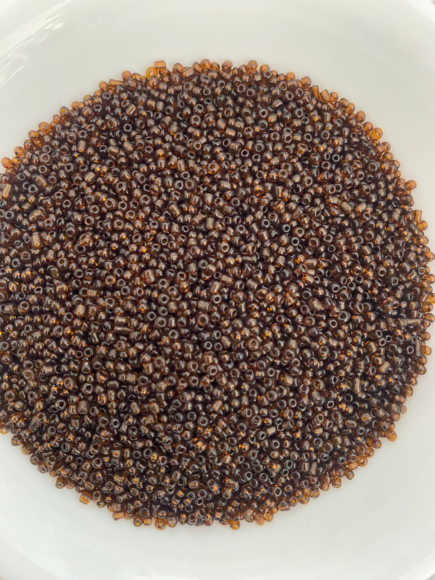 2mm or 11/0 Brown Seed Beads Bulk 450g Glass Beads for Beaded Jewelry, Bracelets, Waistbeads, Chokers Jewelry Making & Crafts