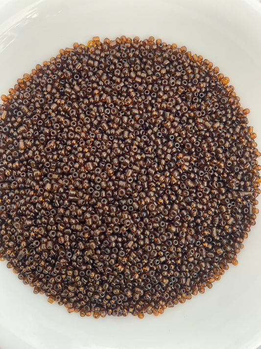 2mm or 11/0 Brown Seed Beads Bulk 450g Glass Beads for Beaded Jewelry, Bracelets, Waistbeads, Chokers Jewelry Making & Crafts