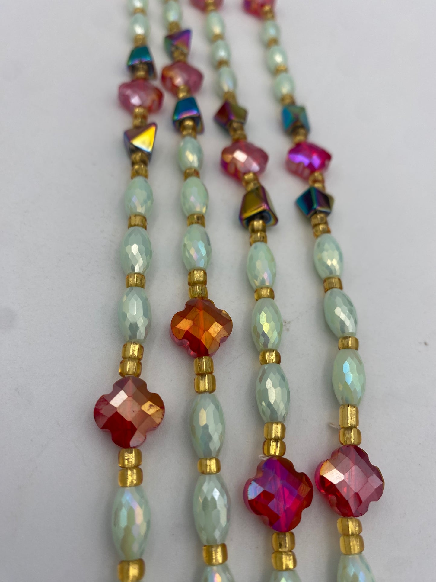 Ariel  - Luxury Crystal Waistbeads- Price per Waistbead- Tie On