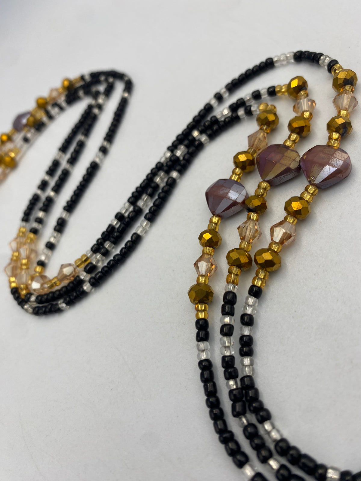 Black & Silver Waist Bead | 1 PC