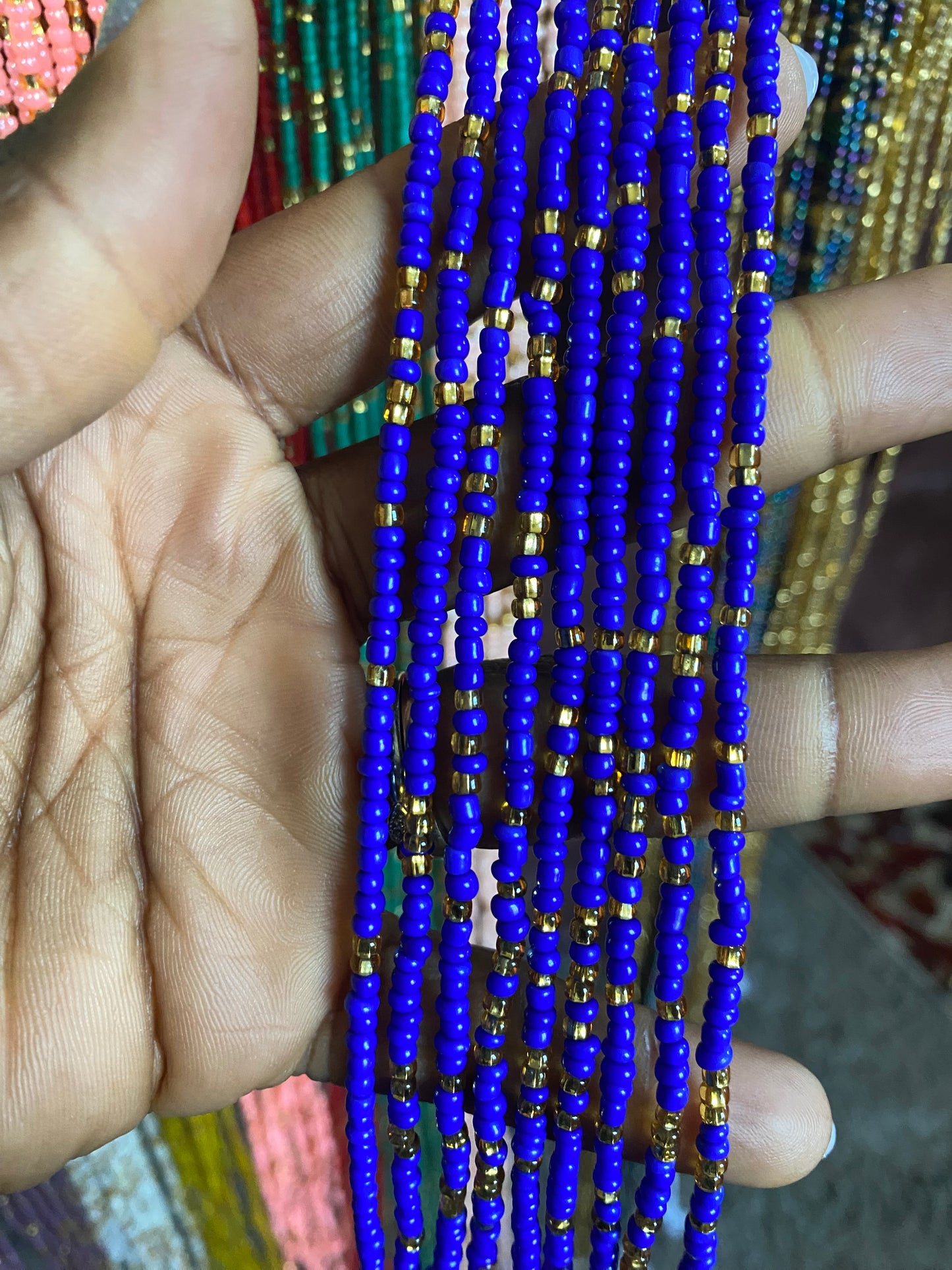Wholesale Waist Beads – Bulk Multicolored Tie-On Strands (45”–50”)