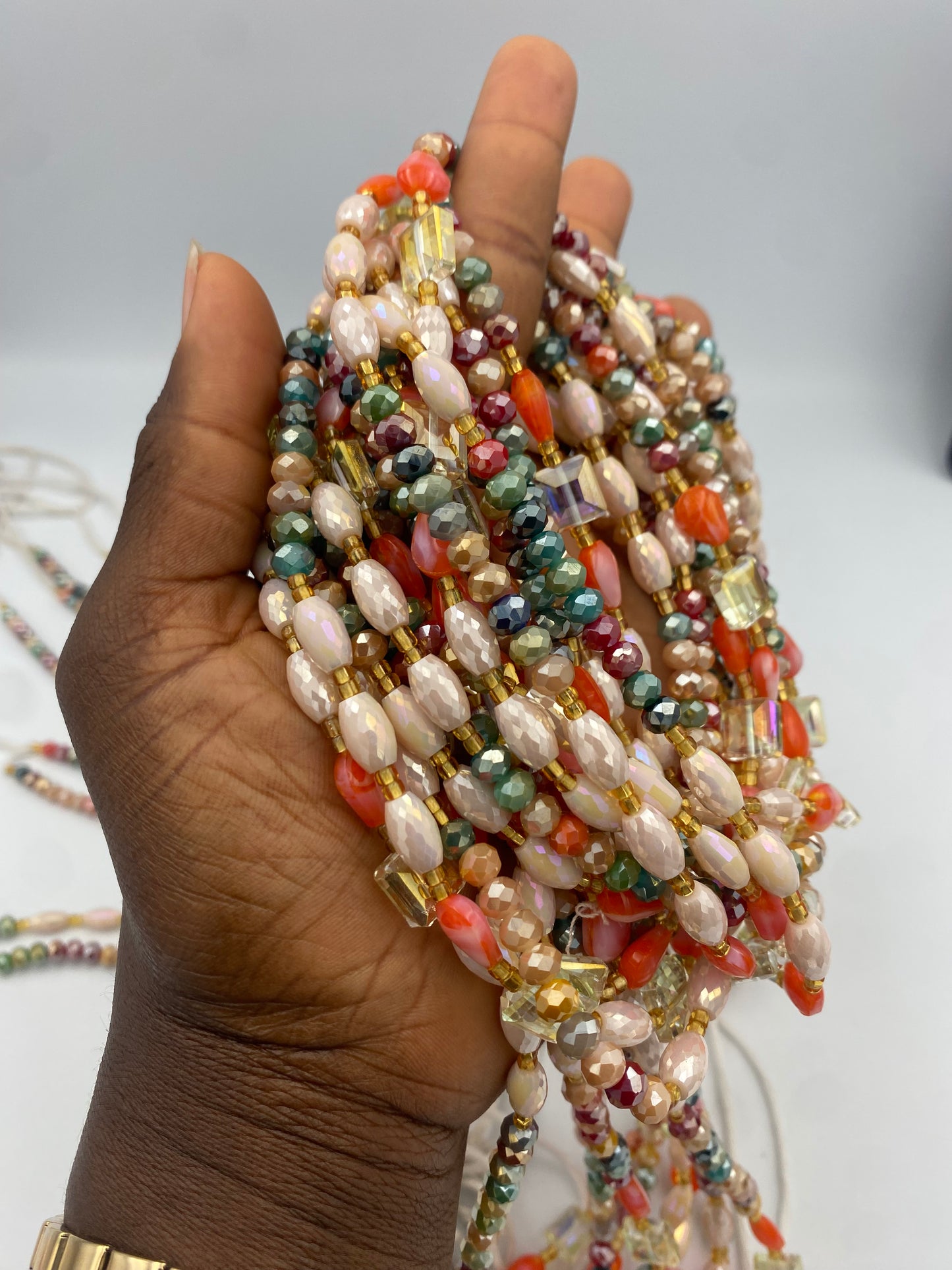 Eliana - Luxury Crystal Waistbeads- Tie On