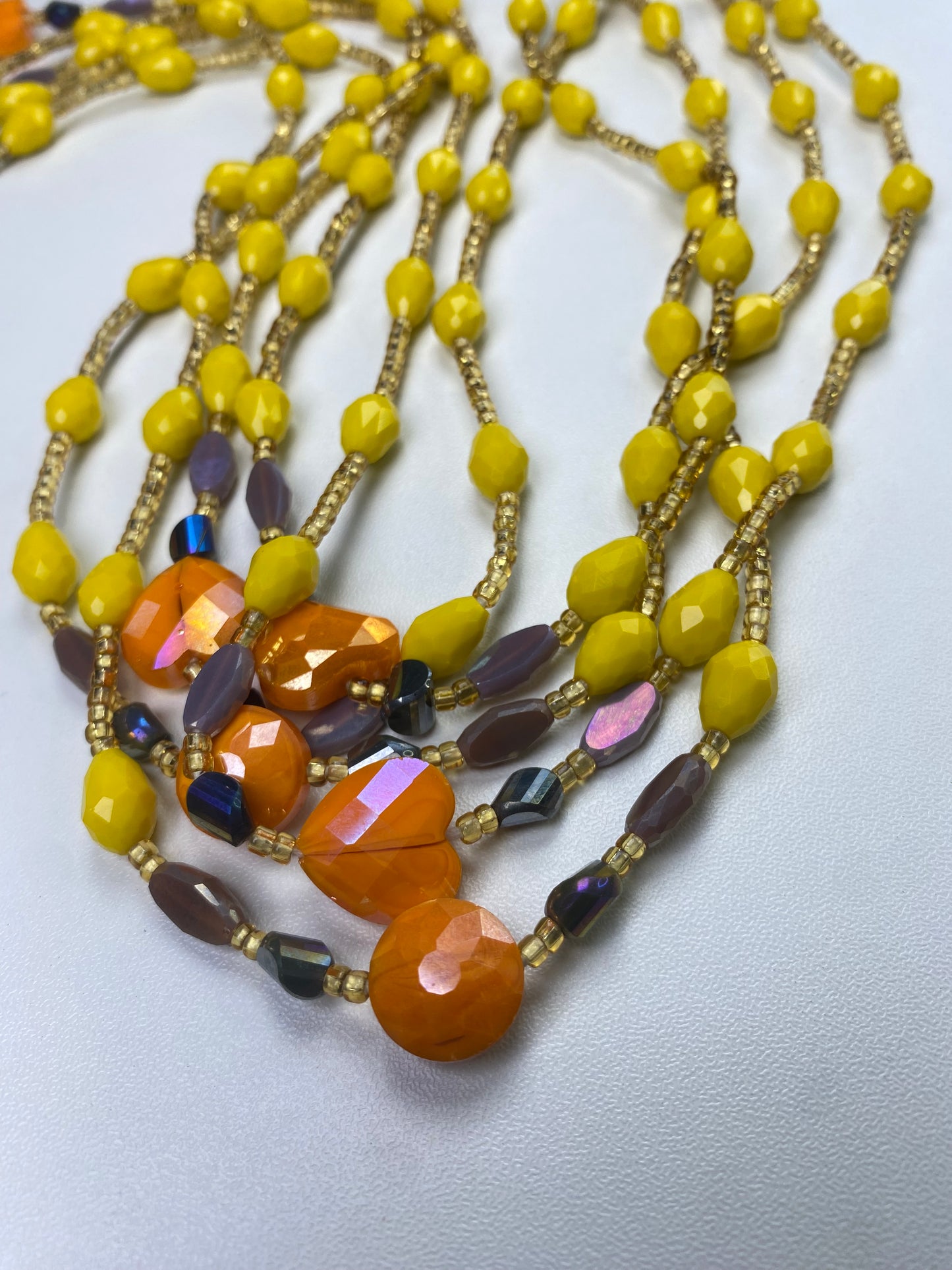 Stella ~ Yellow Luxury Crystal Waistbeads