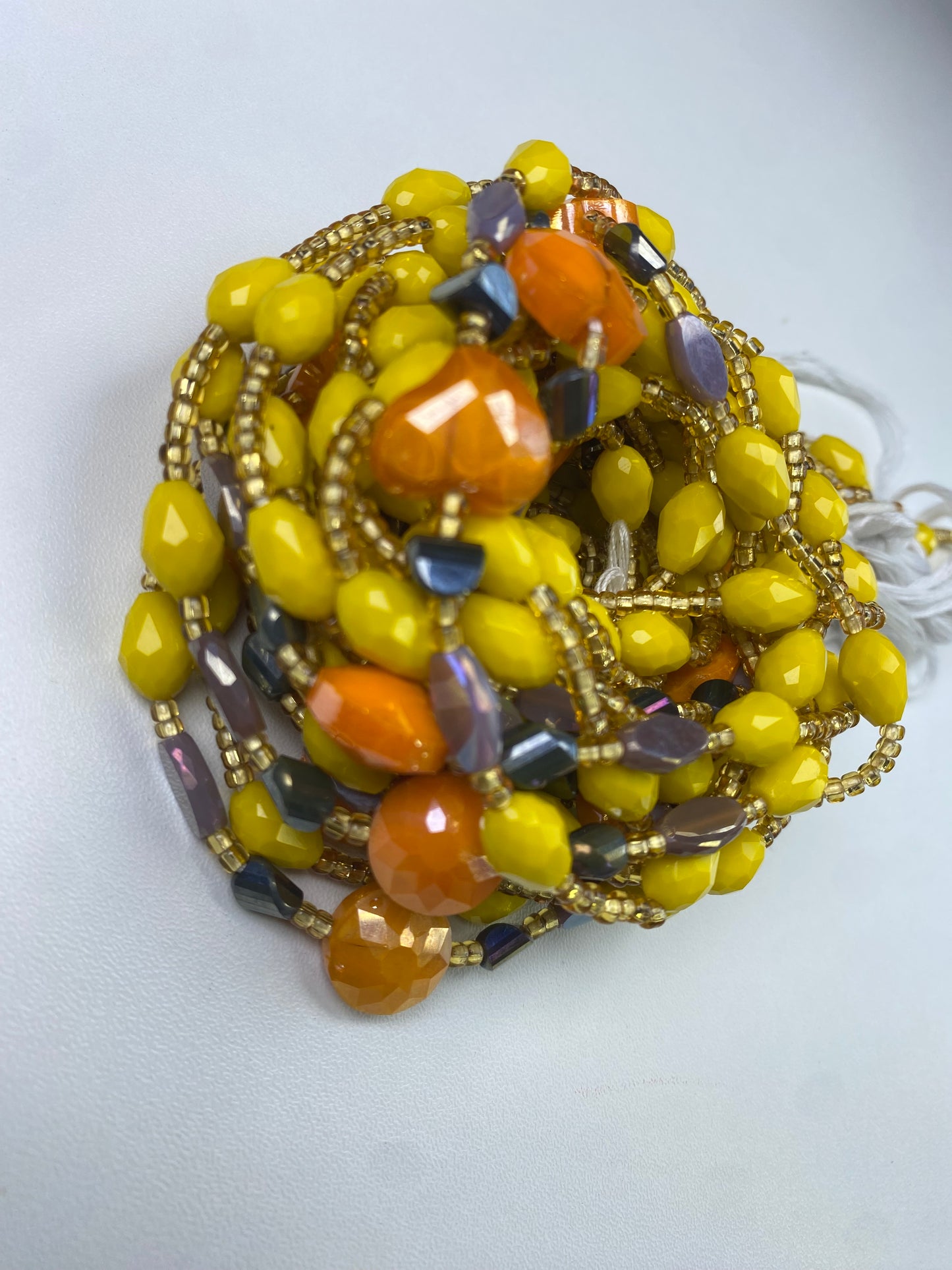 Stella ~ Yellow Luxury Crystal Waistbeads