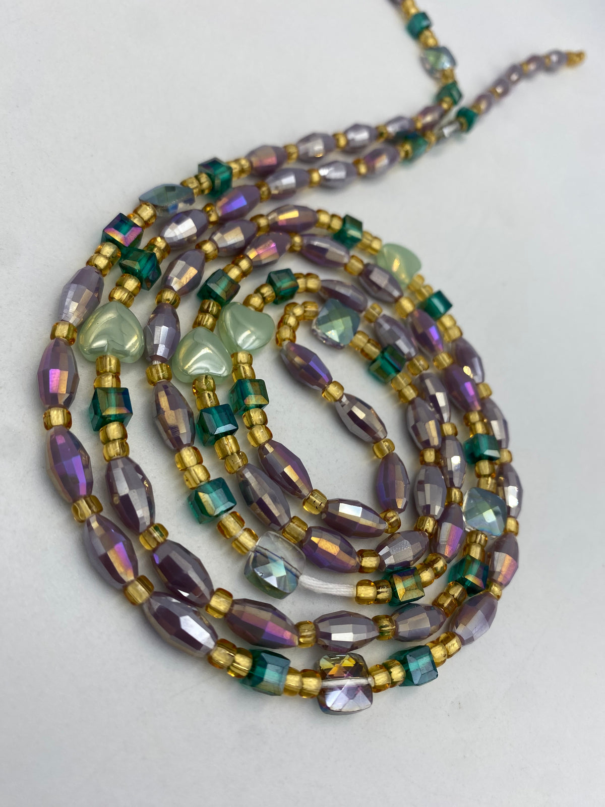Purple Luxury Crystal Waist Bead 45”| 1 PC