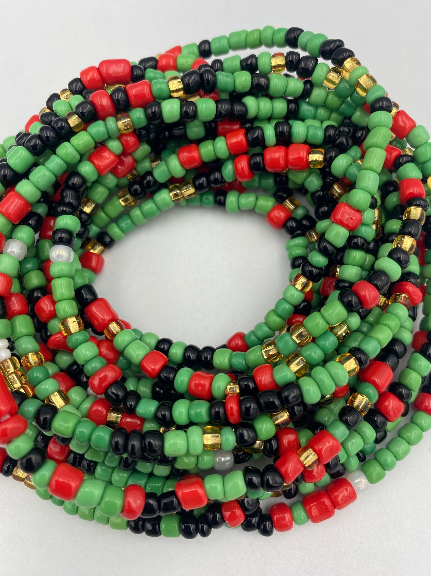Choose your Waist Beads- Multicolored Tie On, 45-50"