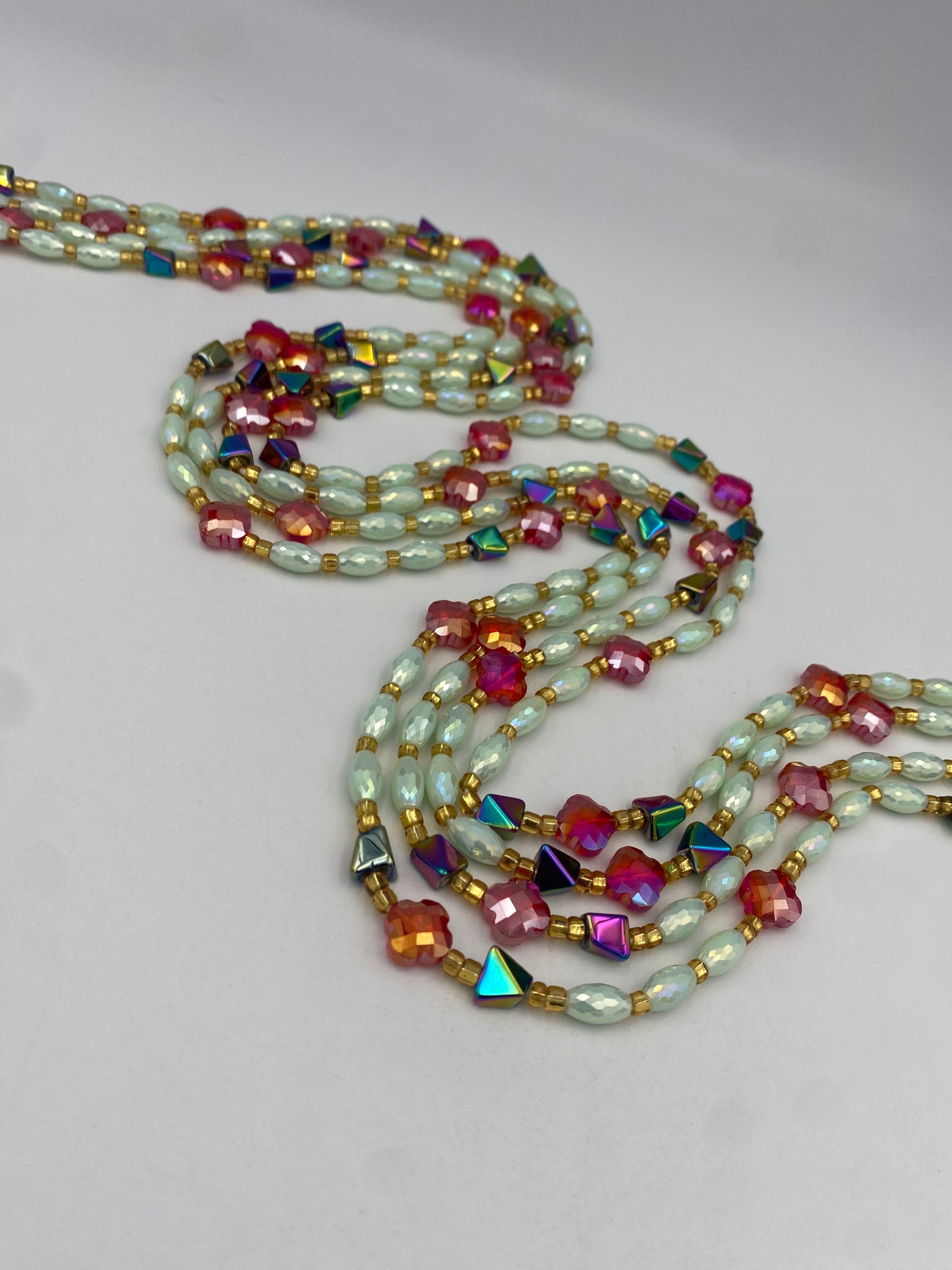 Ariel  - Luxury Crystal Waistbeads- Price per Waistbead- Tie On