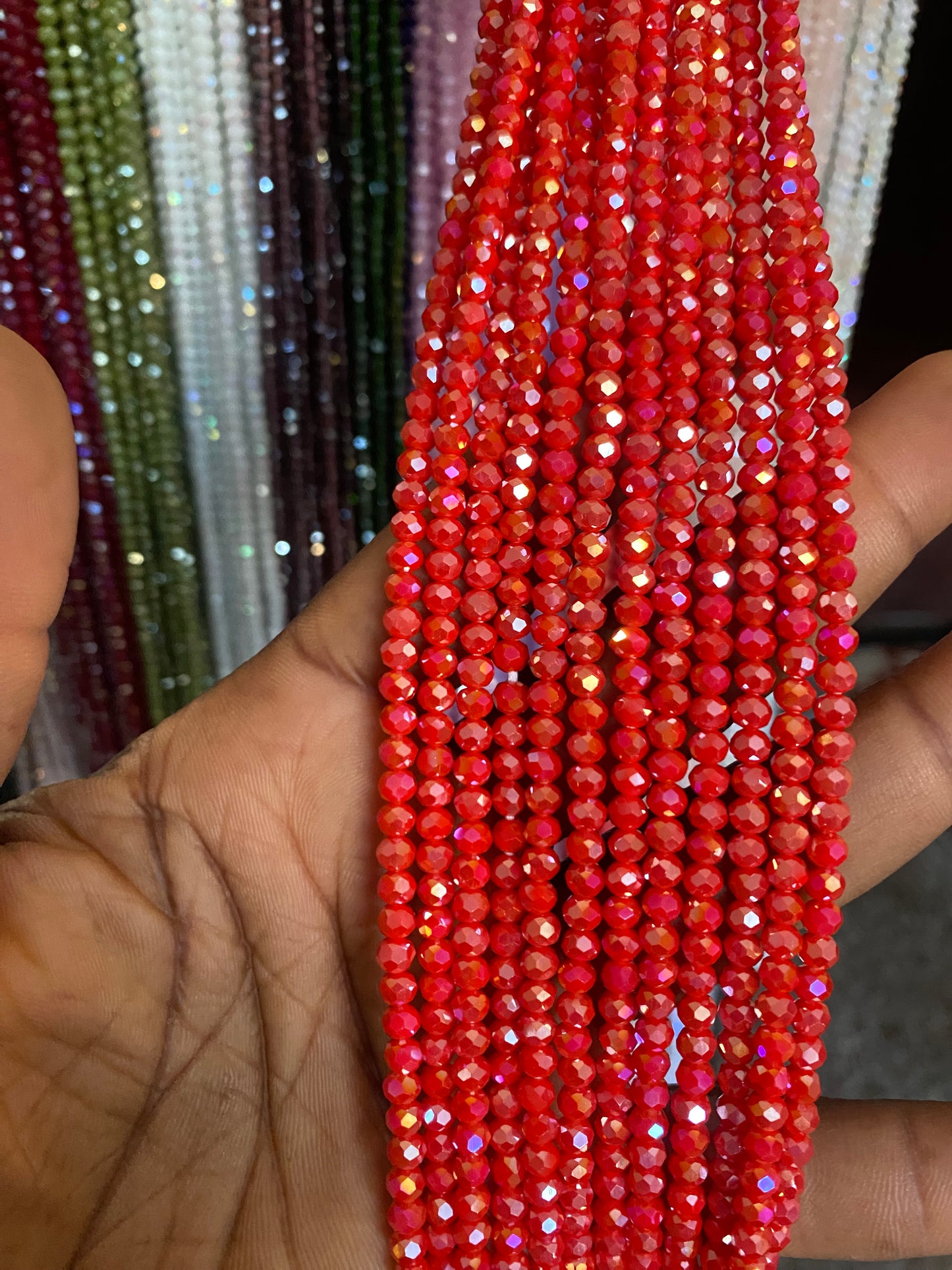 Crystal WaistBeads -TikTok Waist Beads – Variety of Styles – African Waist Jewelry – Tie-On (45”) – Add to Cart, Buy Now – Price Per 1 Waist Bead
