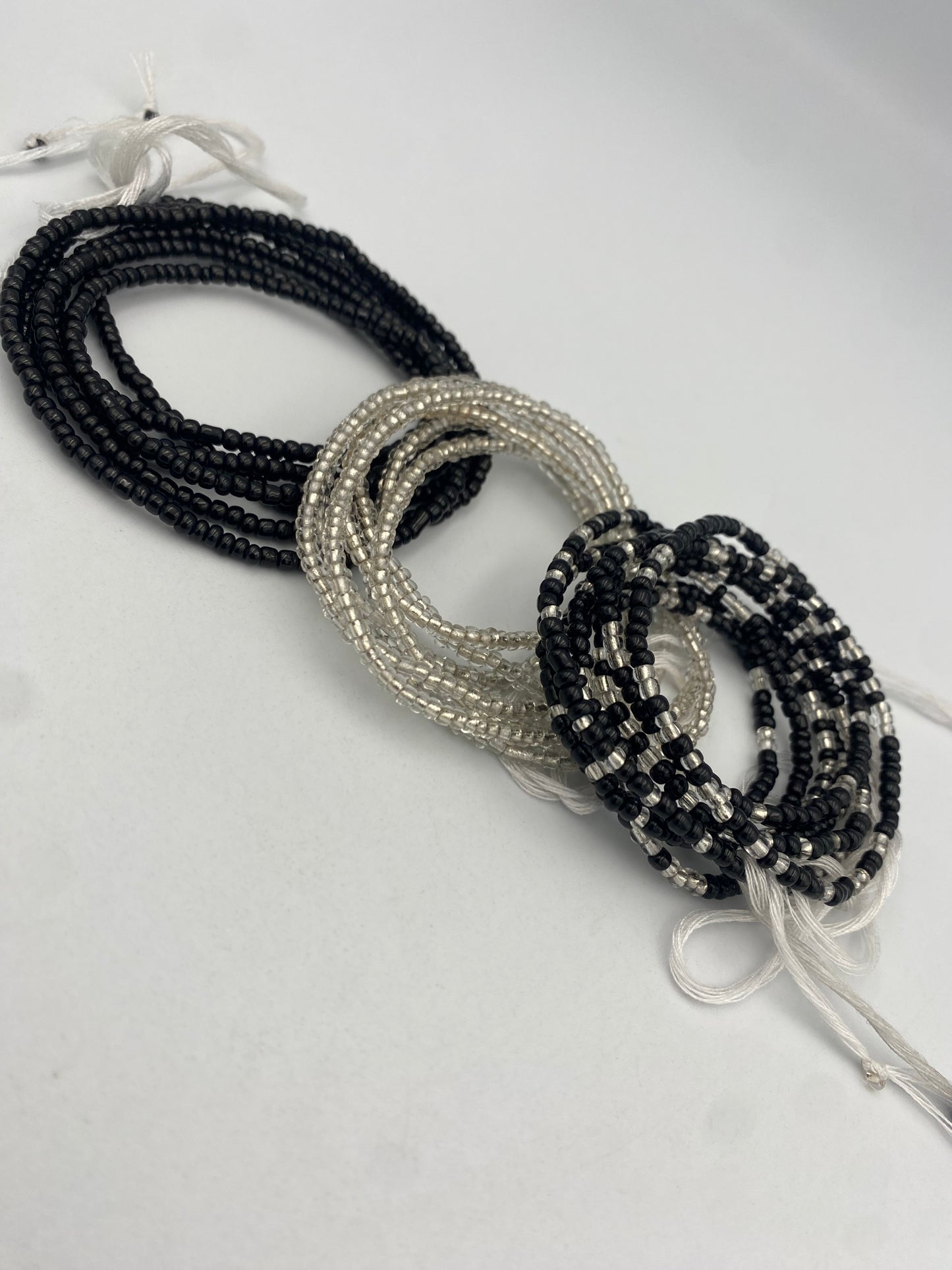 3 PC Waist Beads Set – 3 Piece Tie-On African Waist Beads for Women- Choose your set-  (45”-50”)