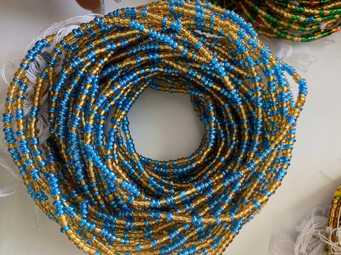 Wholesale African Waist Beads – Crystal Tie-On Strands 30”-36” (Bulk 25pcs Pack)