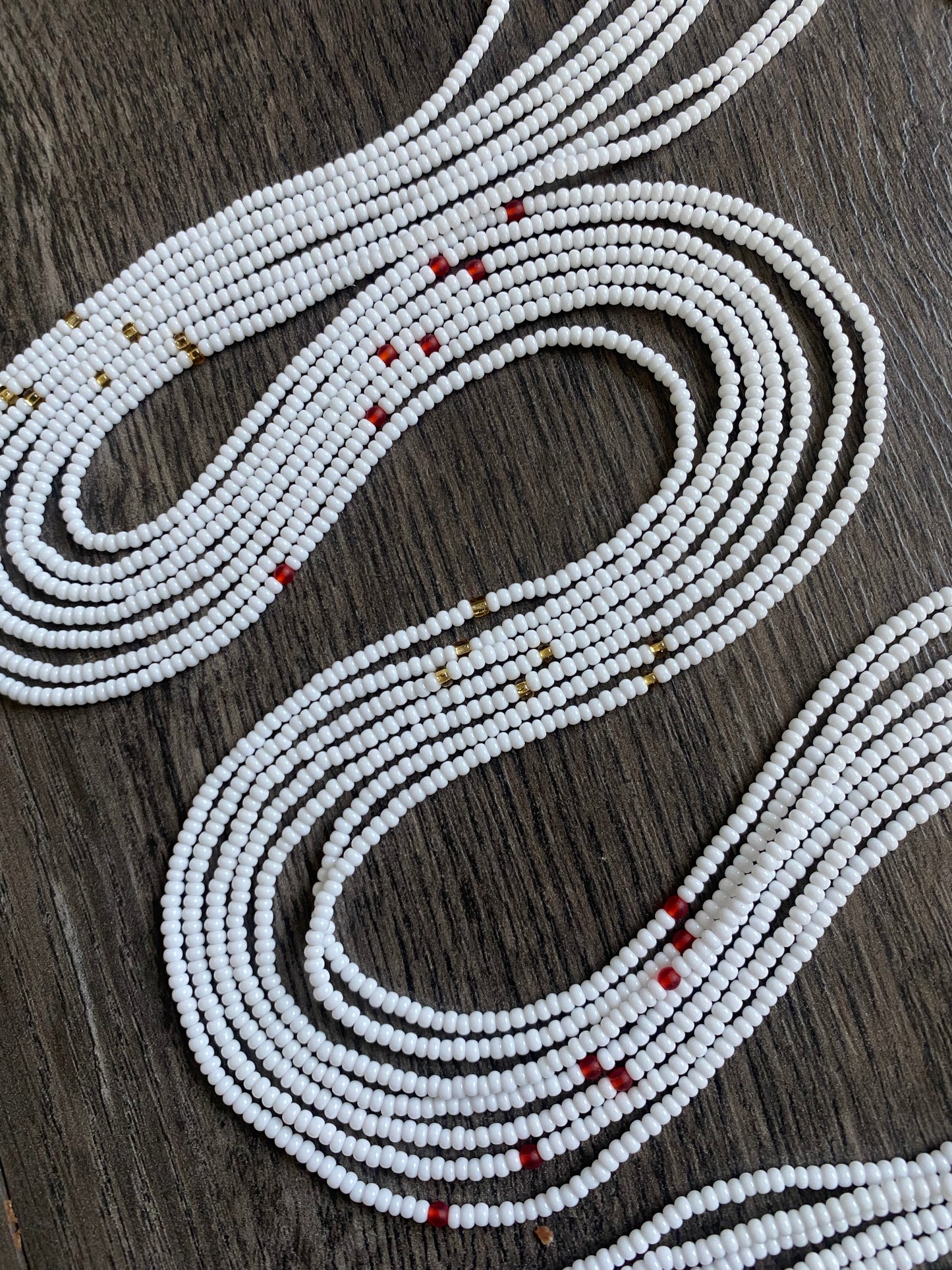 White Waist Bead