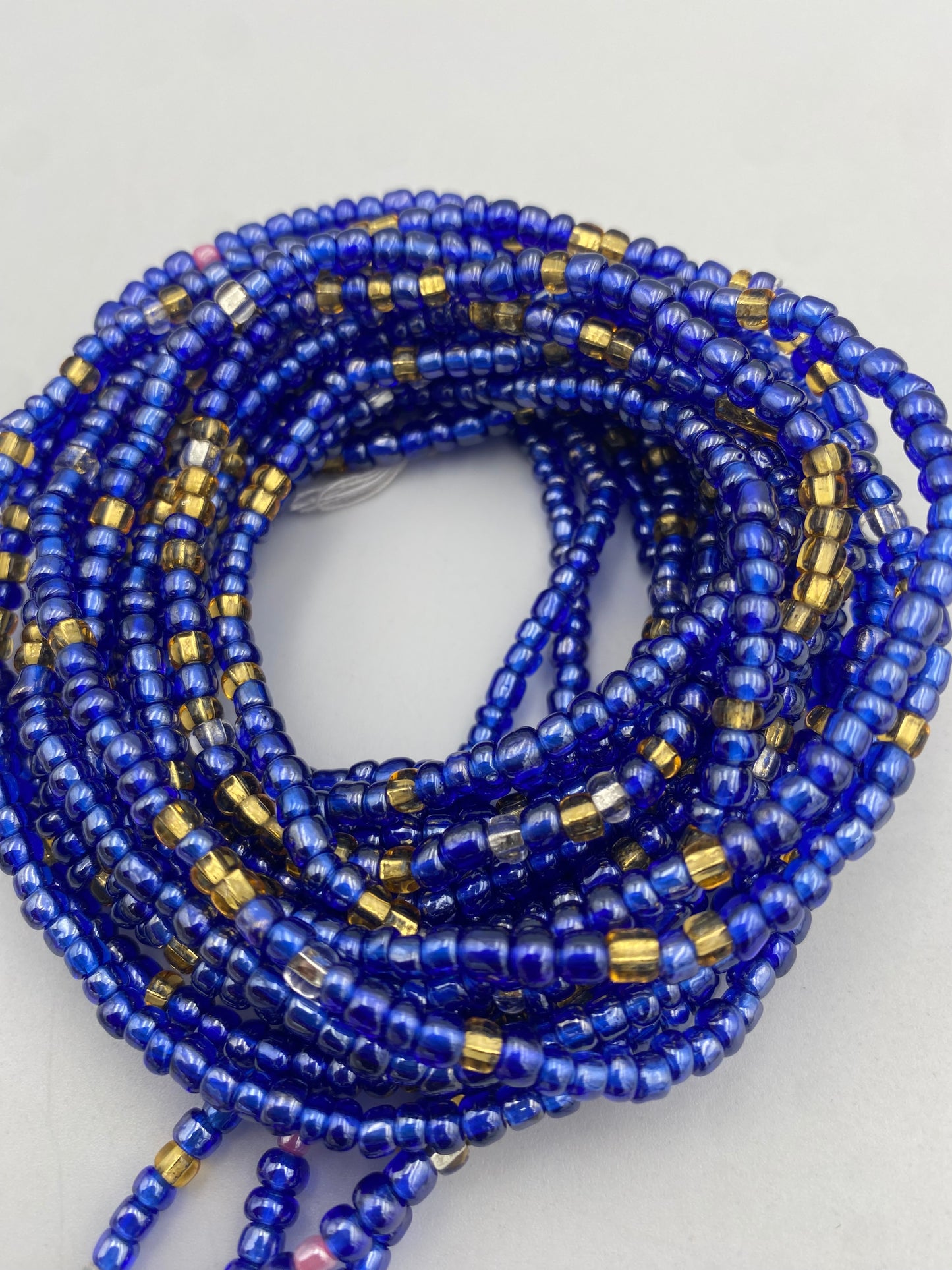 Choose your Waist Beads- Multicolored Tie On, 45-50"