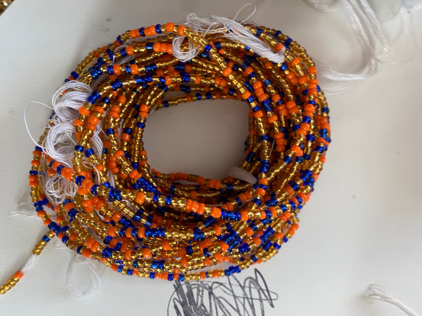 Wholesale African Waist Beads – Crystal Tie-On Strands 30”-36” (Bulk 25pcs Pack)