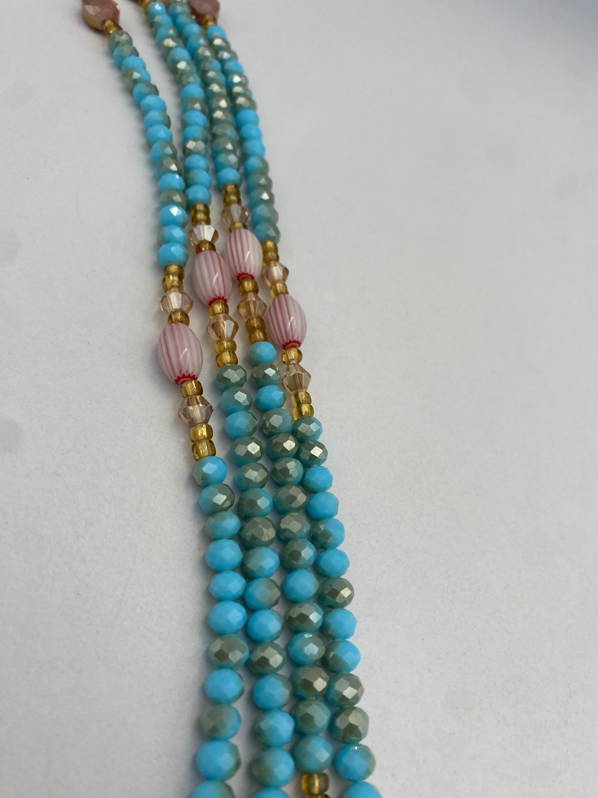 Blue Luxury Crystal Waist Bead 45”| 1 PC