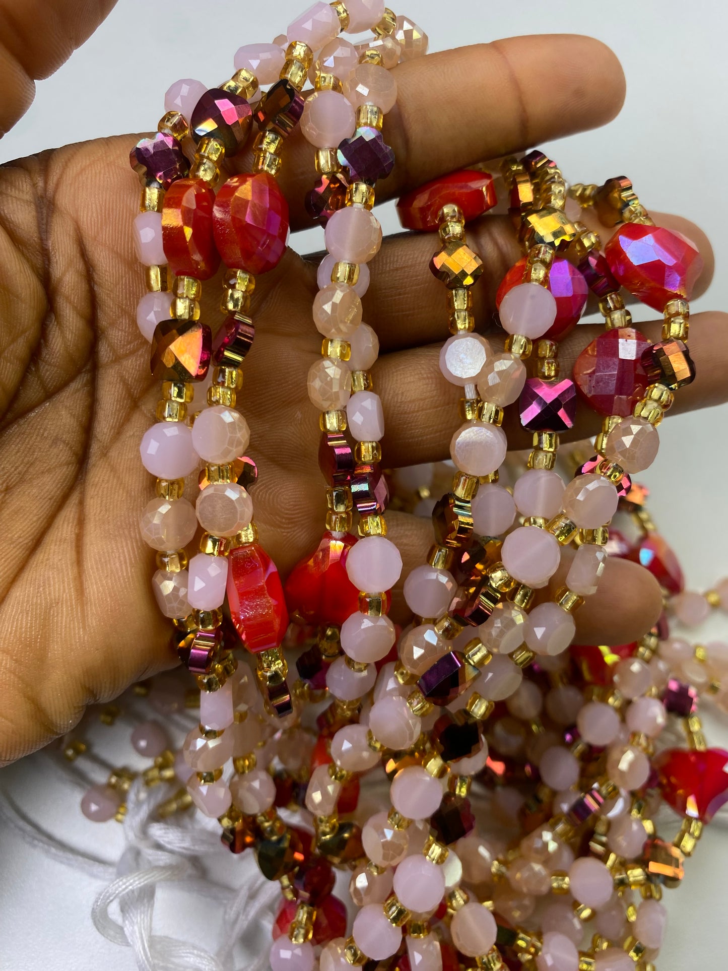 Rosa ~ Luxury Crystal Waist Beads